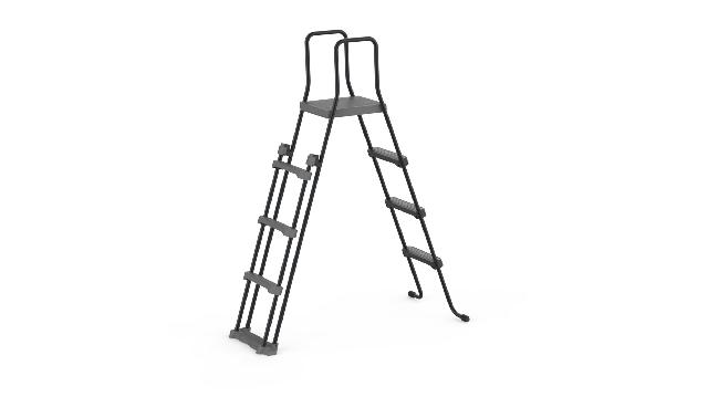 Blue Bay Guernsey metalen zwembad 490 x 360 x 120 cm - met zandfilterpomp en accessoires