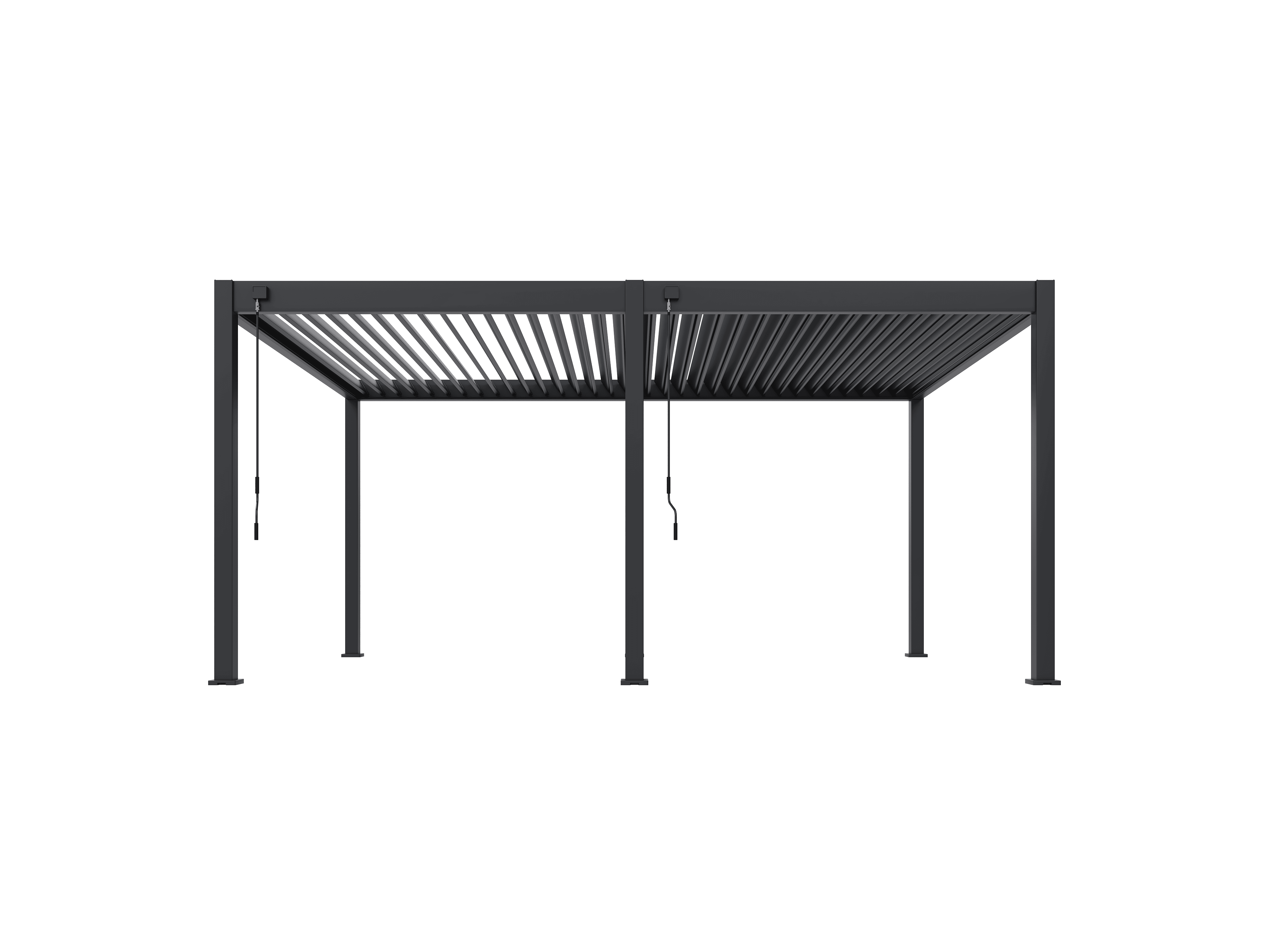 Orion Deluxe overkapping - 360x530 cm - Antraciet