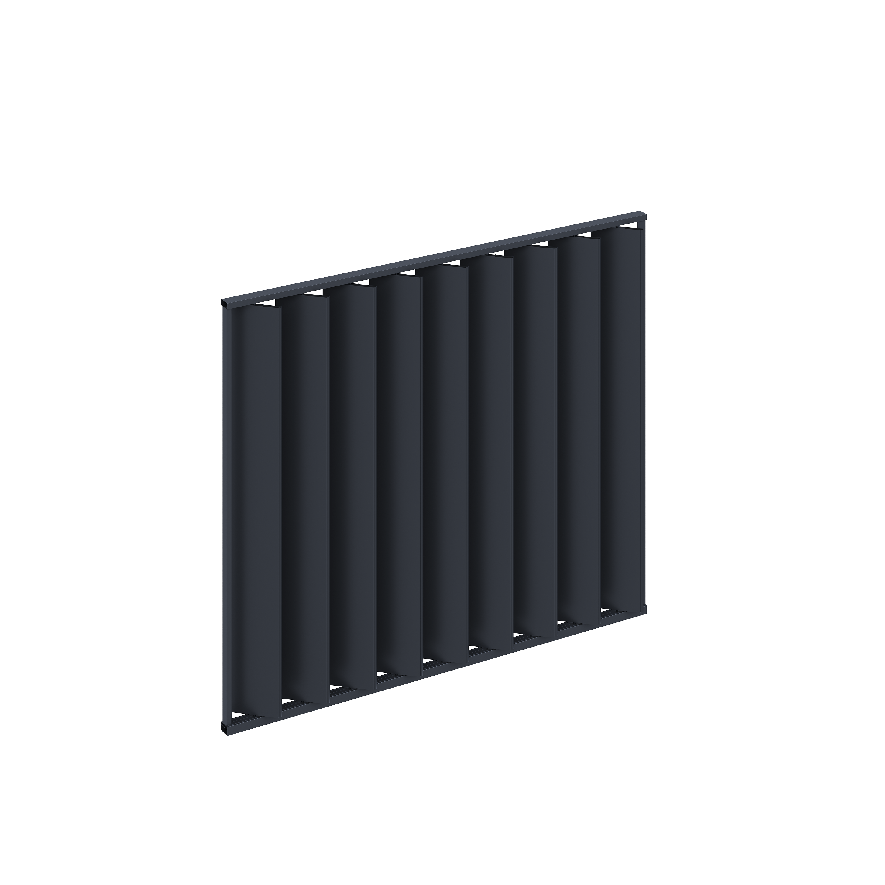 Orion shutterwand - Kantelbaar - Verticaal - Voor 3 meter zijkant - Wit