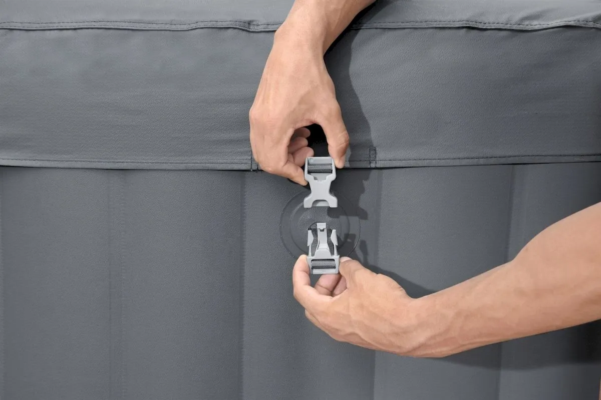 Lay-Z spa Santorini HydroJet Pro opblaasbare spa - 7 persoons