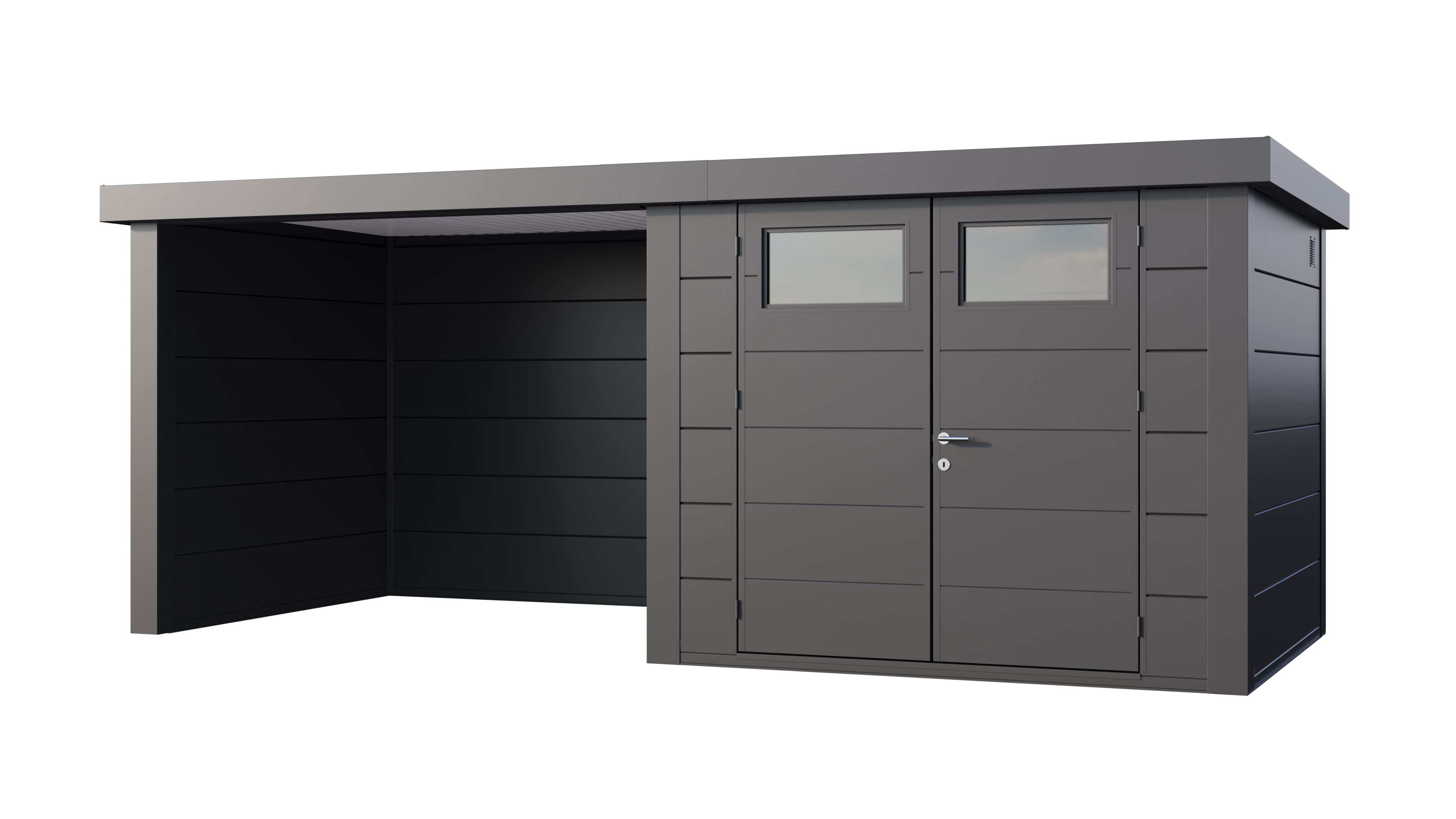 Telluria Classico 2724 tuinhuis inclusief dichte lounge - 552 x 238 cm - antraciet