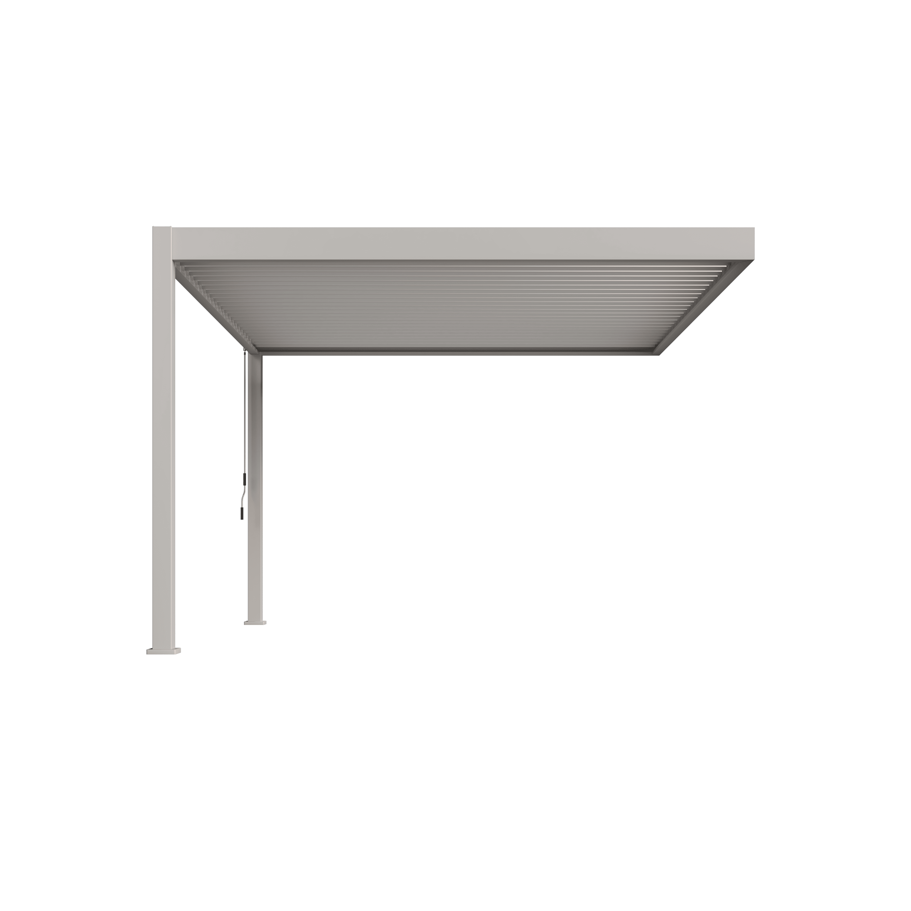 Orion Deluxe overkapping - Muurbevestiging - 360x400 cm - Kiezelgrijs
