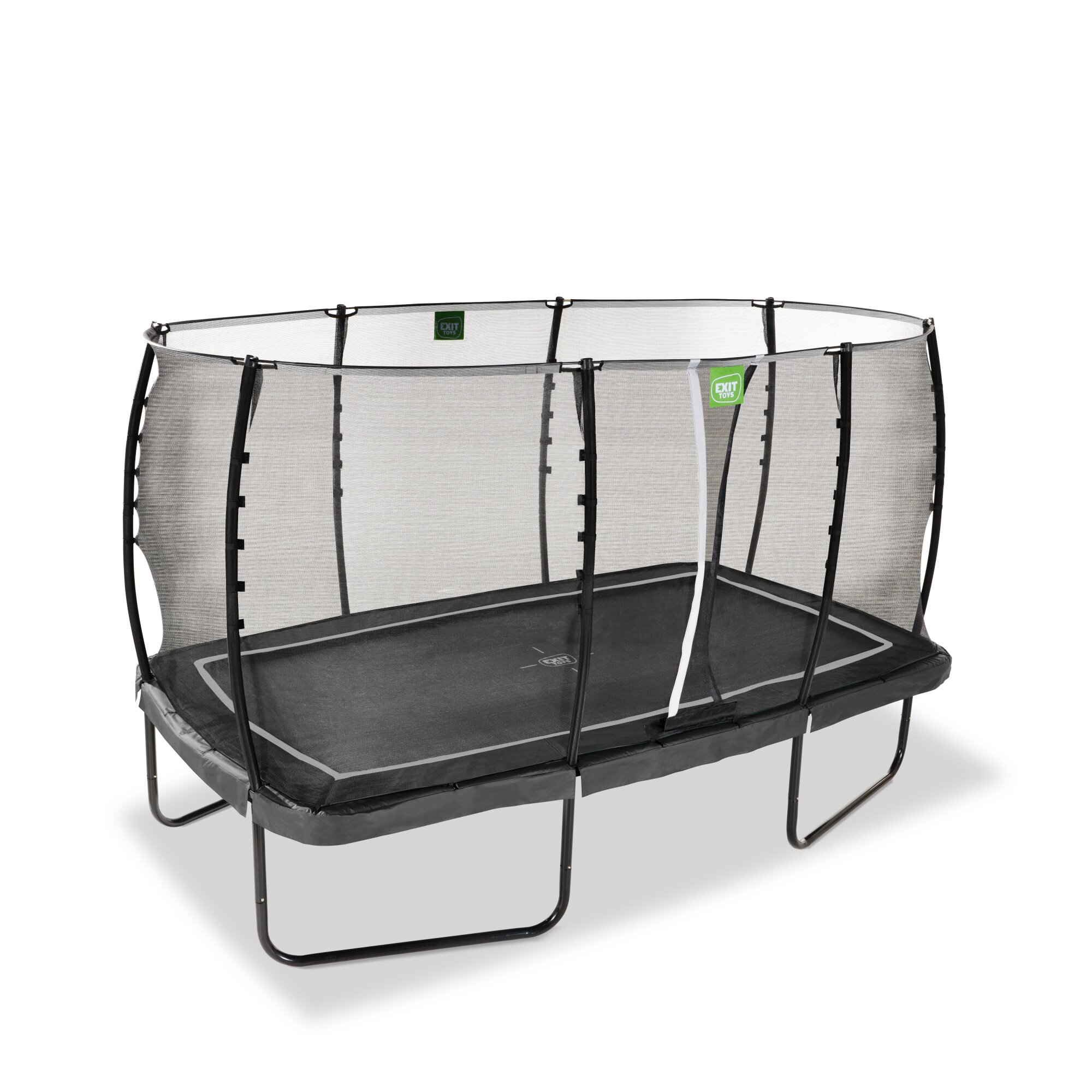 EXIT Allure Classic trampoline 244 x 427 cm met veiligheidsnet - Zwart