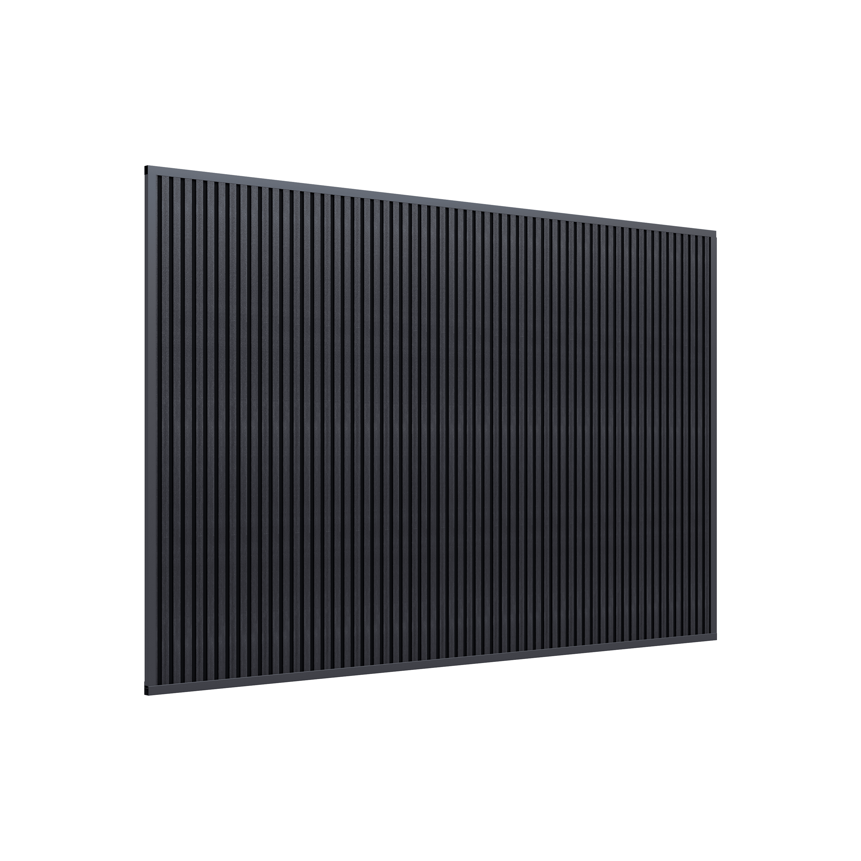 Orion composietwand - 400x236 cm - Voor 4 m kant - Antraciet/antraciet