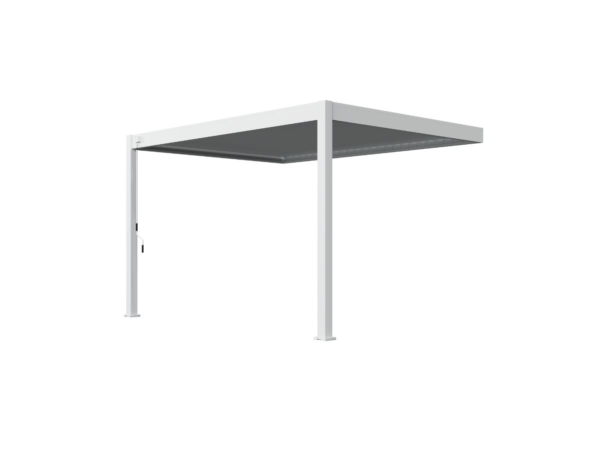 Orion Deluxe overkapping - Muurbevestiging - 300x400 cm - Wit