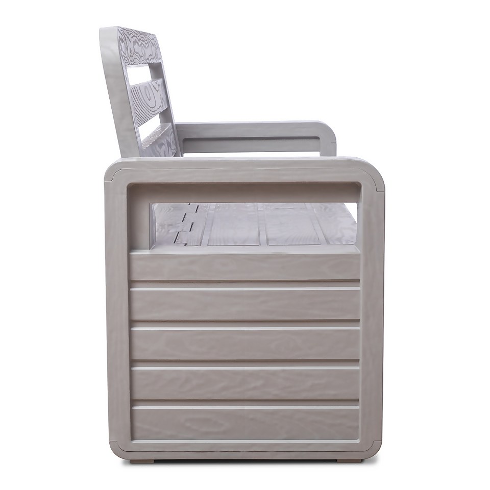 Toomax Foreverspring bench opbergbox - 263L - grijs 