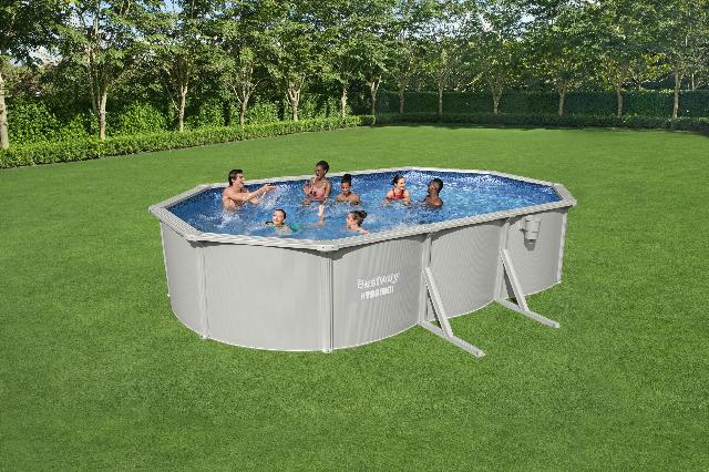 Bestway Hydrium metalen zwembad 610 x 360 x 120 cm - met zandfilterpomp en accessoires