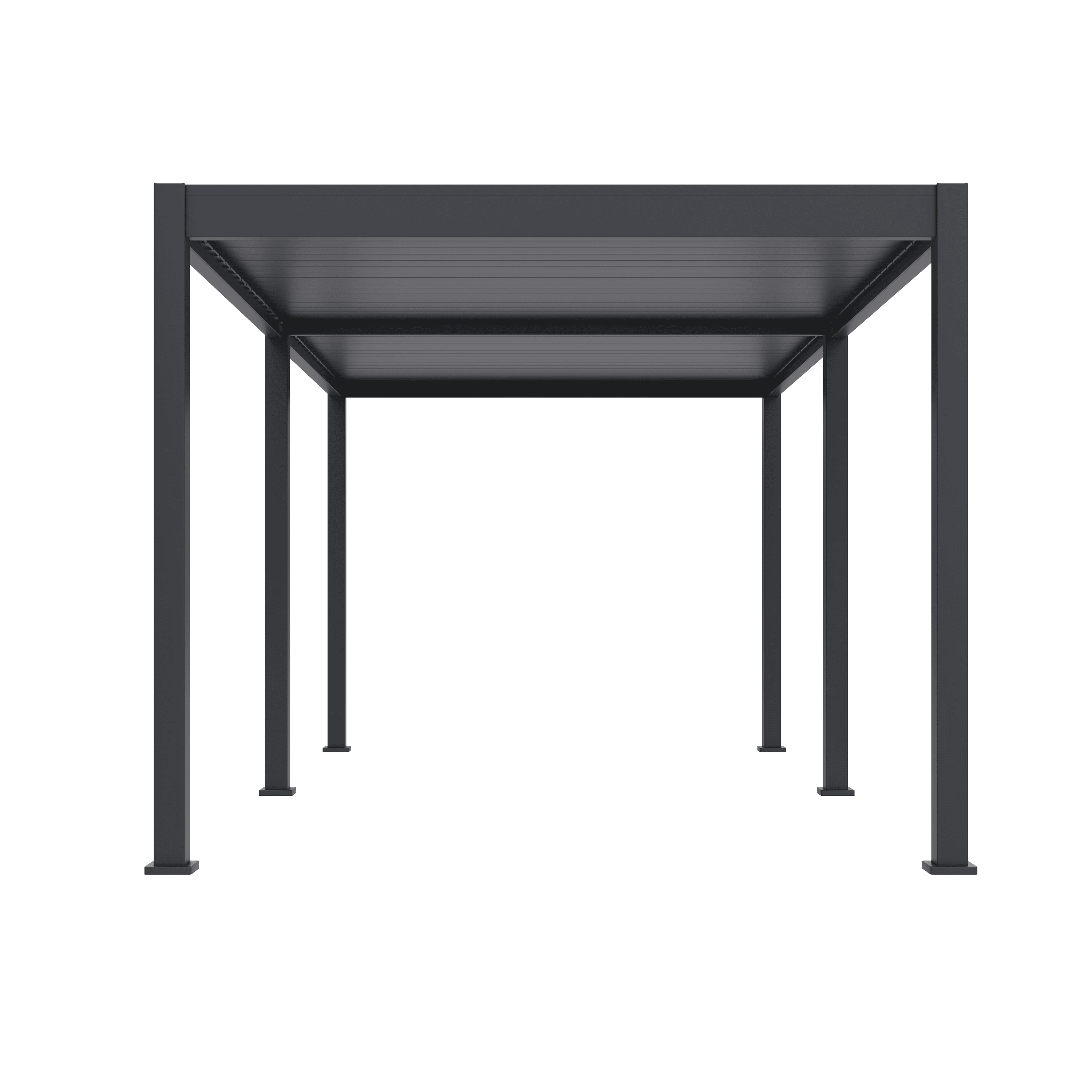 Orion Deluxe overkapping - E-LED - 300x600 cm - Antraciet - met elektrisch lamellendak en LED 