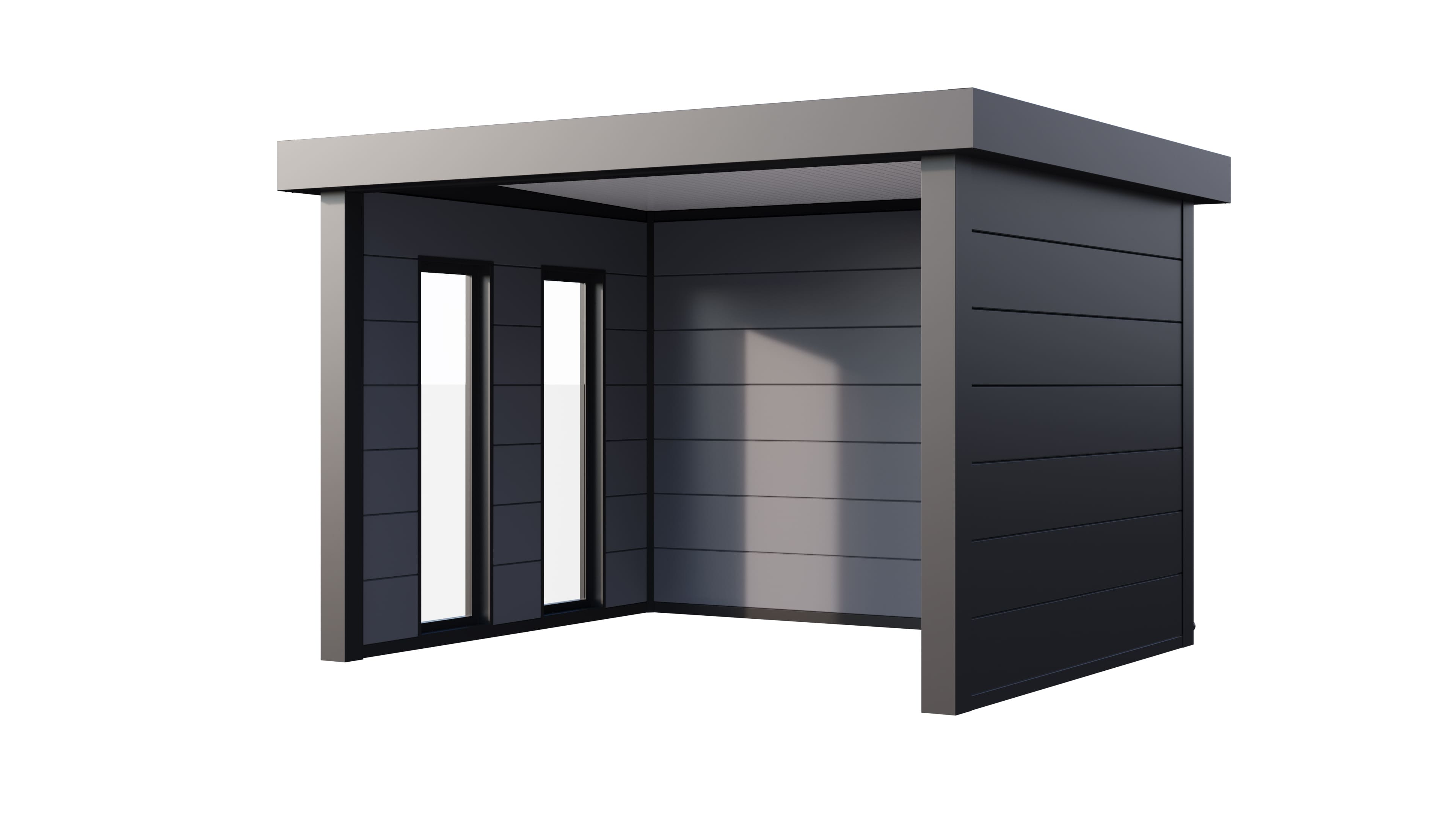 Telluria Singolo 3630 tuinhuis - 358 x 298 cm - antraciet - ramen links