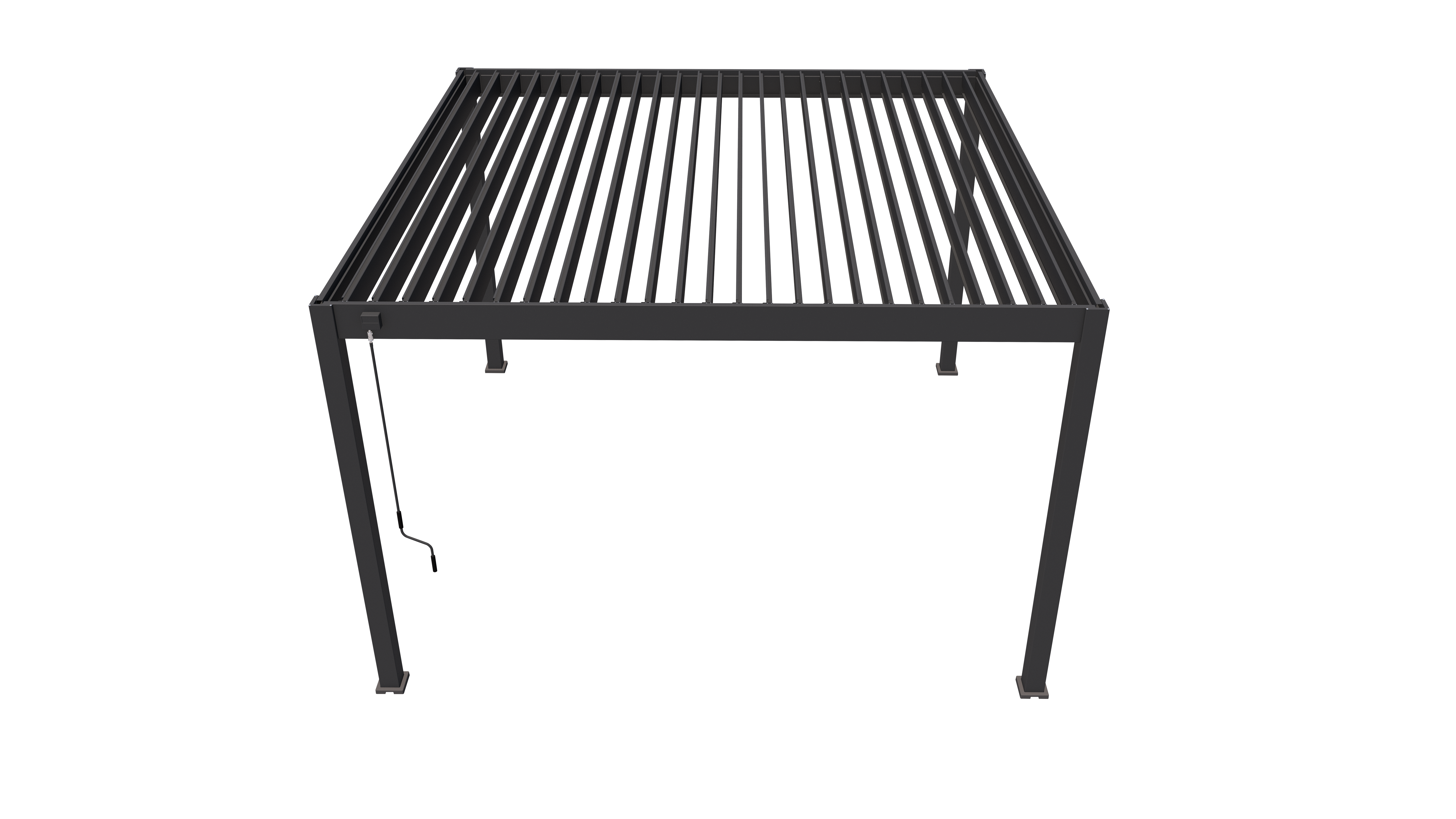 Orion Premium overkapping - 400x400 cm - Antraciet