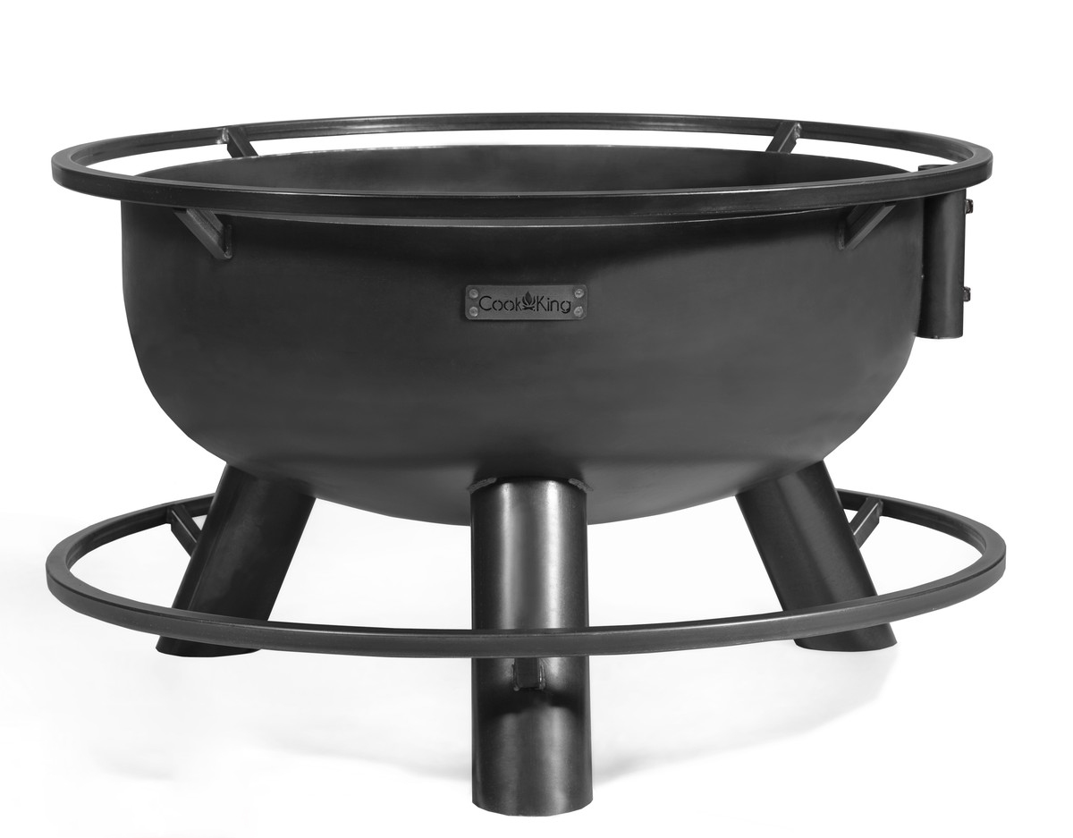 CookKing Bandito vuurschaal Ø80 cm met grillrooster Ø60 cm  - zwart staal 