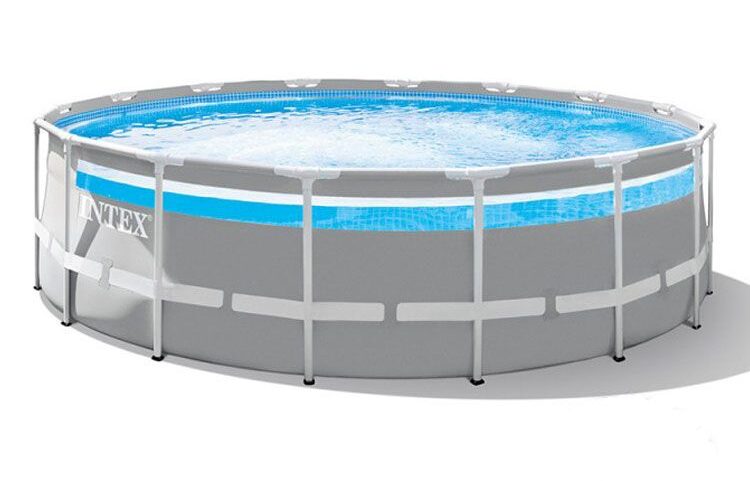 Intex Clearview Prism Frame zwembad Ø 488 x 122 cm – met filterpomp en accessoires