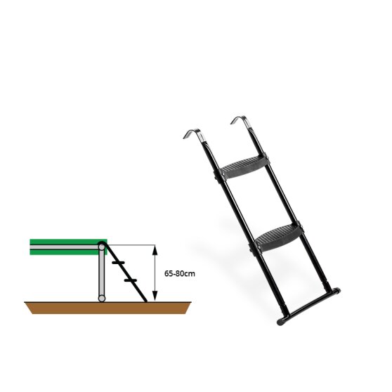 EXIT trampoline ladder voor framehoogte van 65-80cm