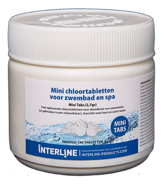Interline Chloortabletten – Long 90 Mini Tabs 2,7 gram/180 stuks Interline Chloortabletten – Long 90 Mini Tabs 2,7 gram/180 stuks