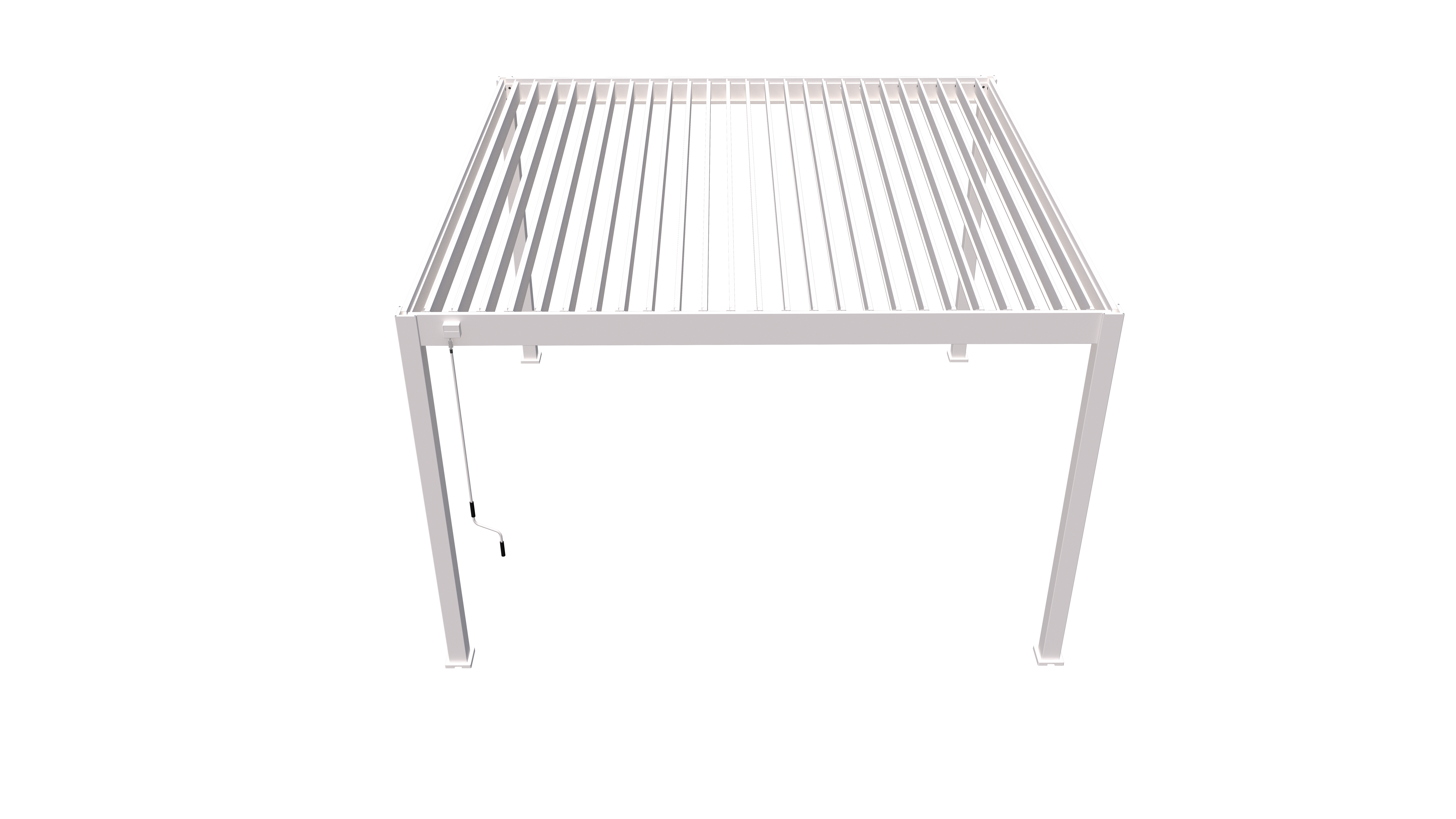 Horizon overkapping - 400x400cm - Wit