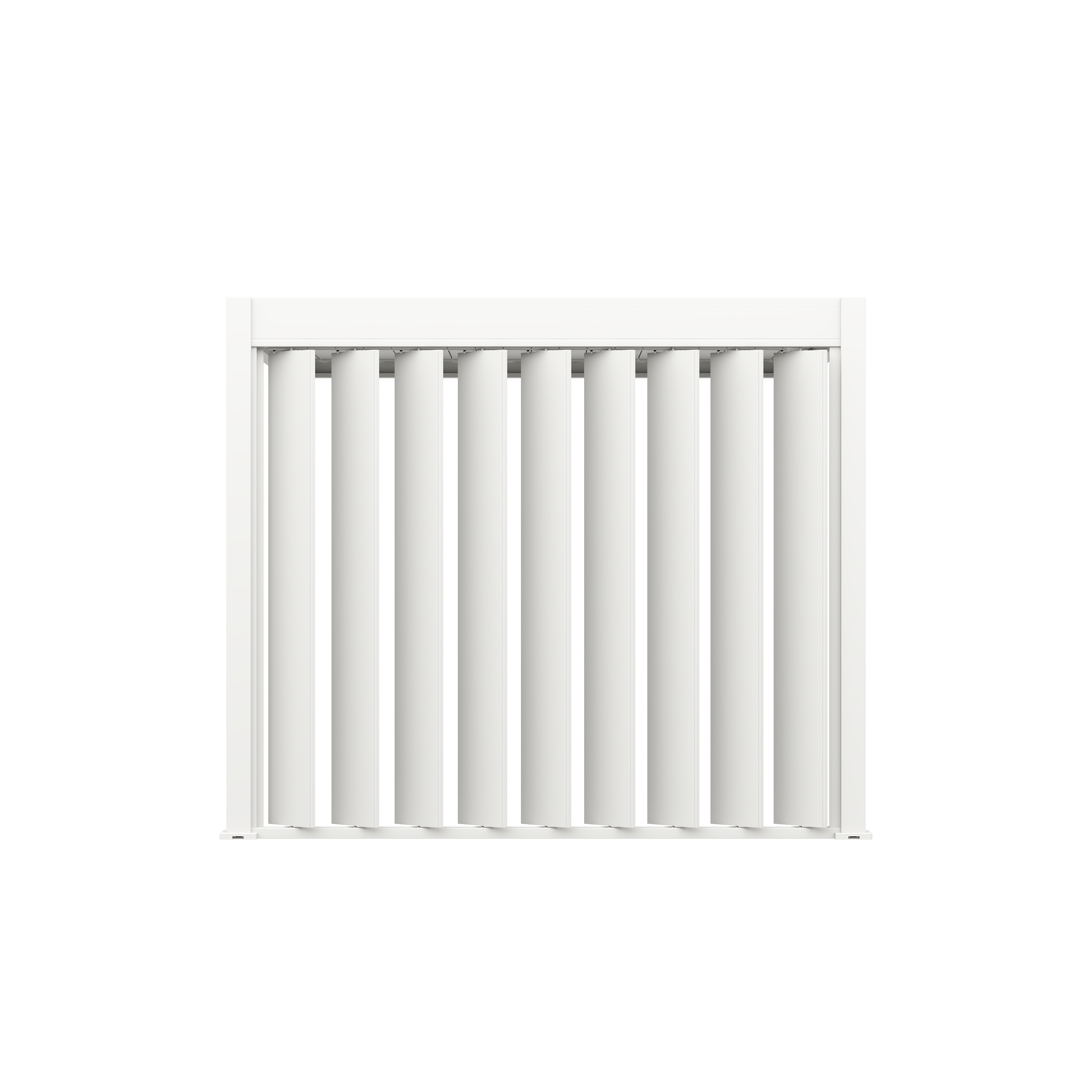 Orion shutterwand - Kantelbaar - Verticaal - Voor 3 meter zijkant - Wit