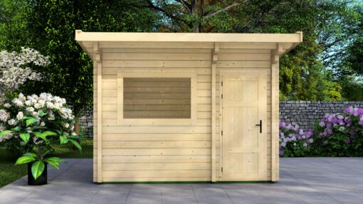 Novum Kerava Outdoor Sauna - Twee tot vierpersoons - Sparrenhout  