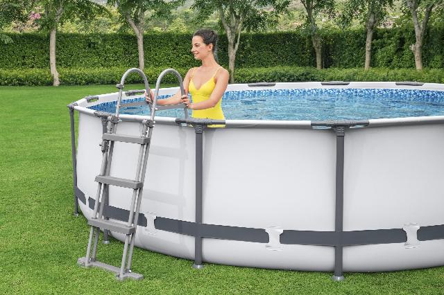 Bestway Steel Pro Max zwembad Ø 366 x 100 cm – met filterpomp en trap Bestway Steel Pro Max zwembad Ø 366 x 100 cm – met filterpomp en trap