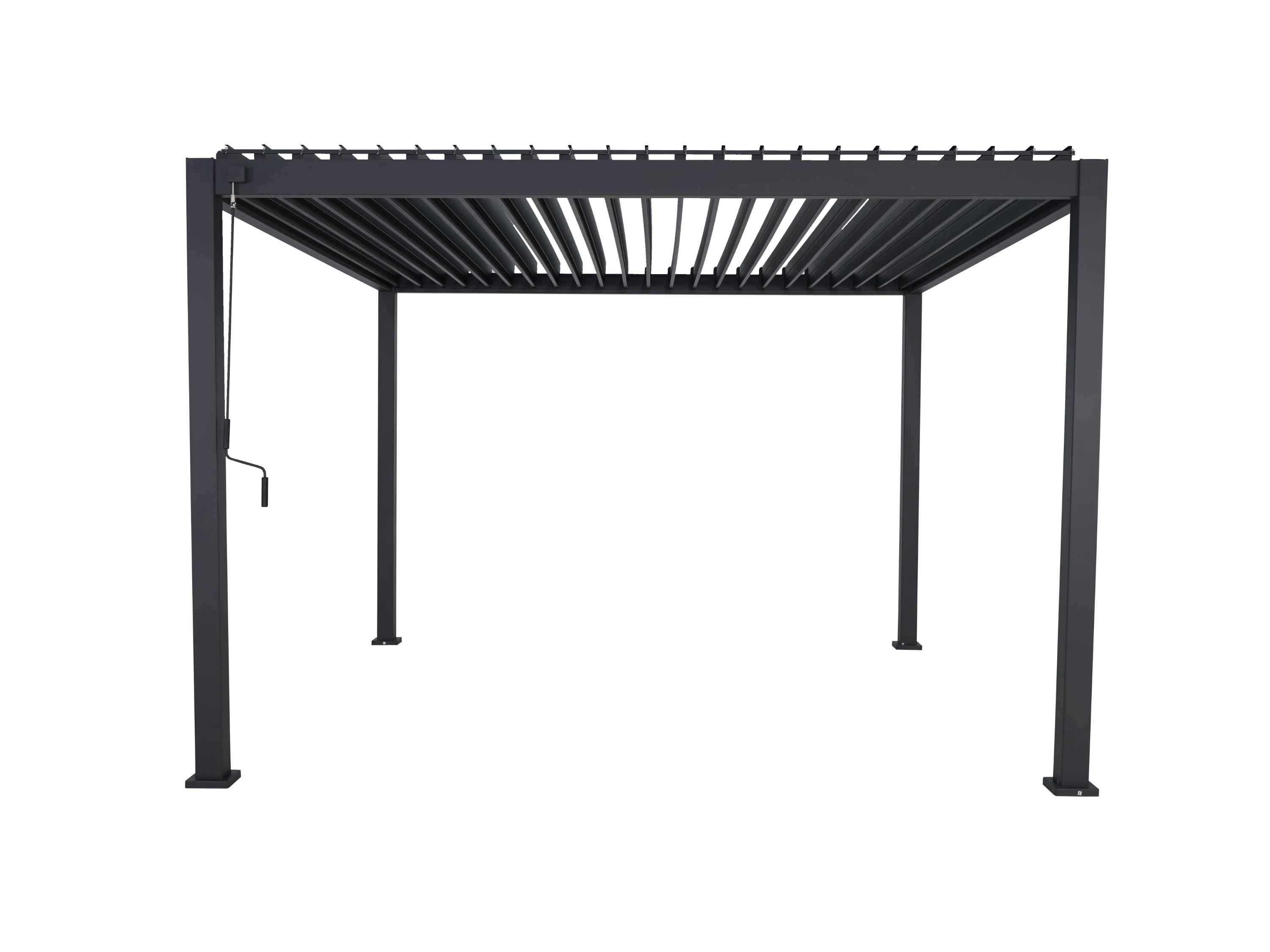 Mirador Deluxe overkapping - 360 x 360 cm - antraciet