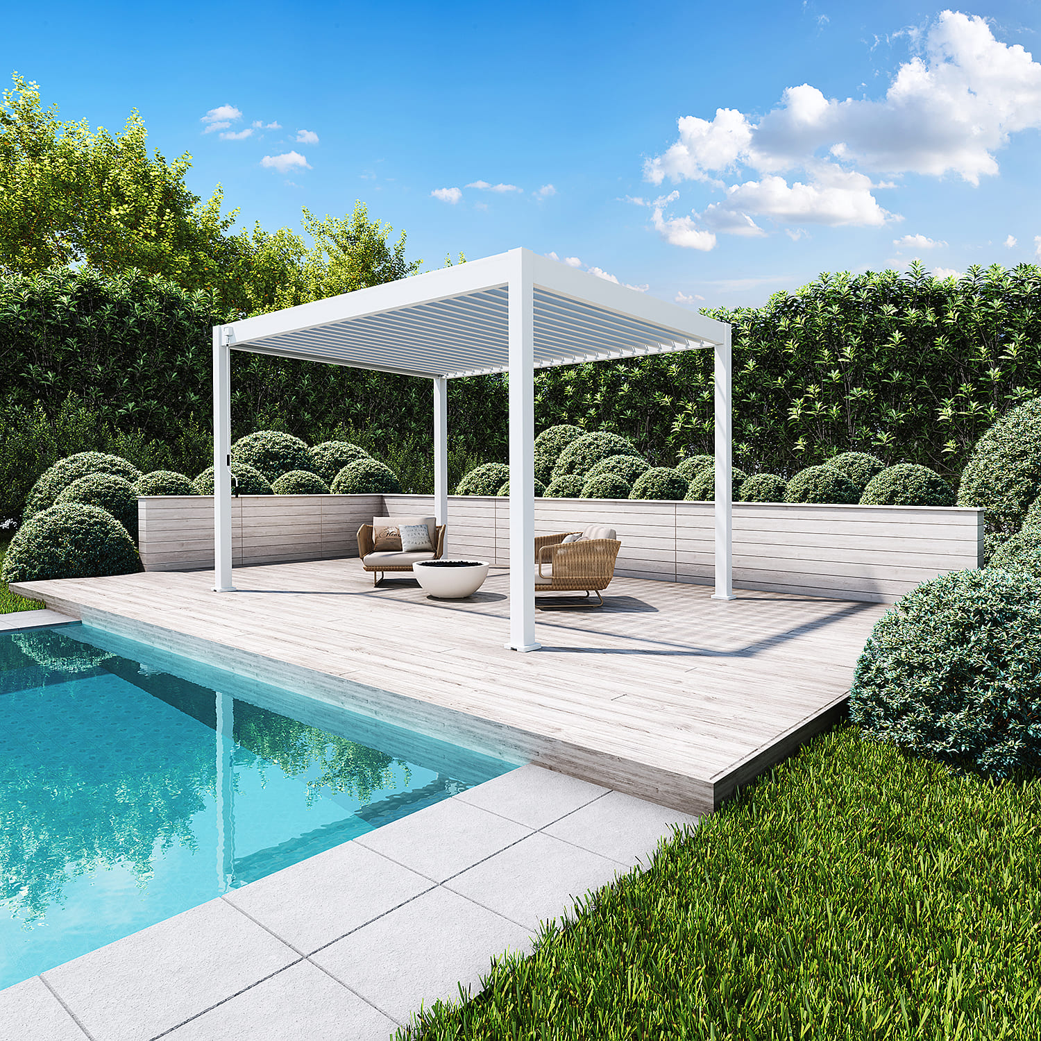 Orion Deluxe overkapping - 300x400 cm - Wit