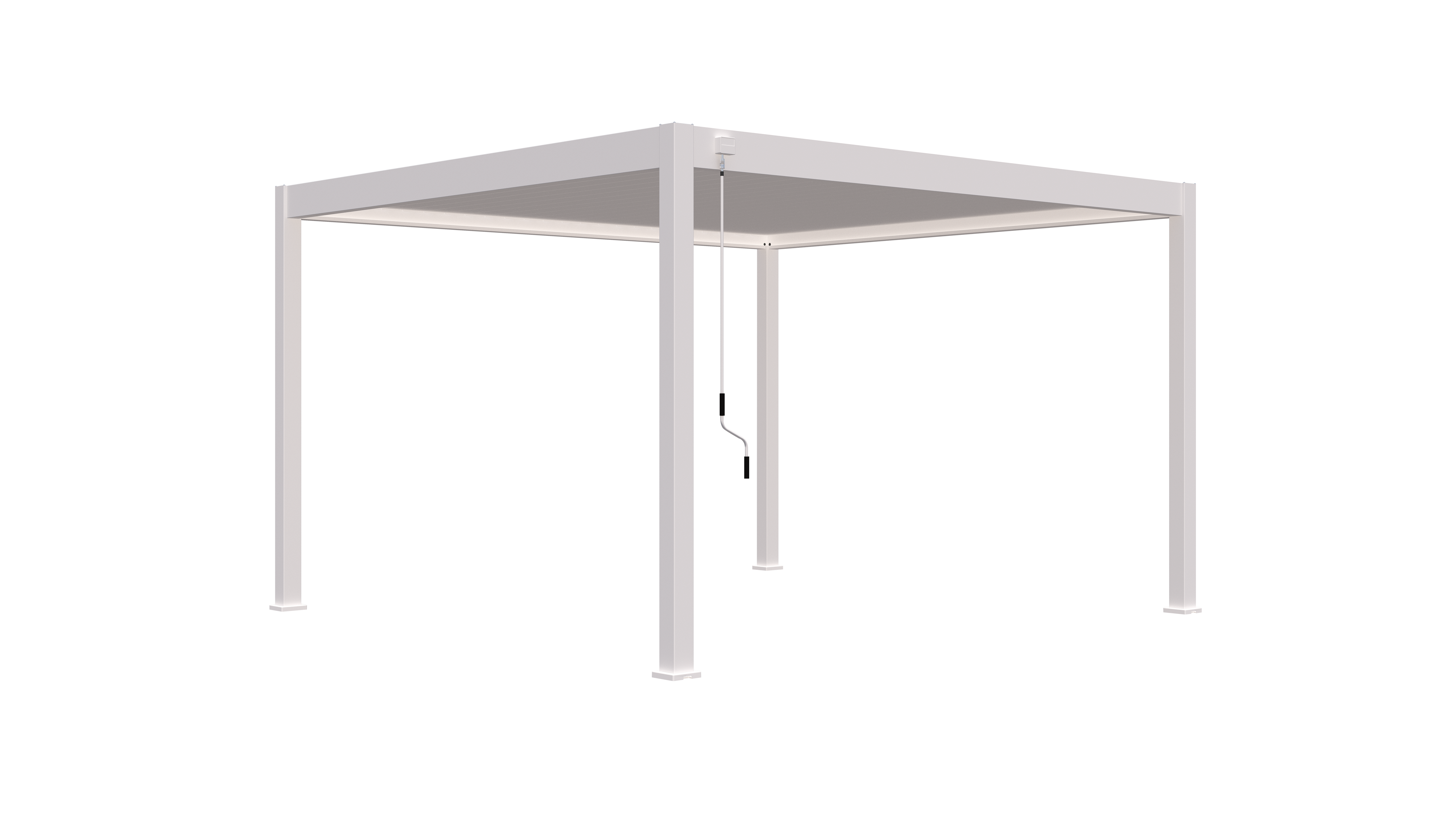 Horizon overkapping - 400x400cm - Wit