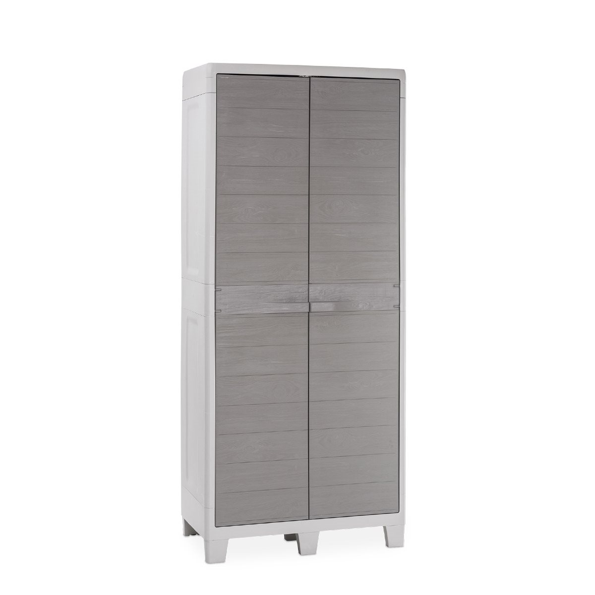 Toomax Florida XL utility opbergkast hoog - lichtgrijs/donkergrijs Toomax Florida XL utility opbergkast hoog - lichtgrijs/donkergrijs