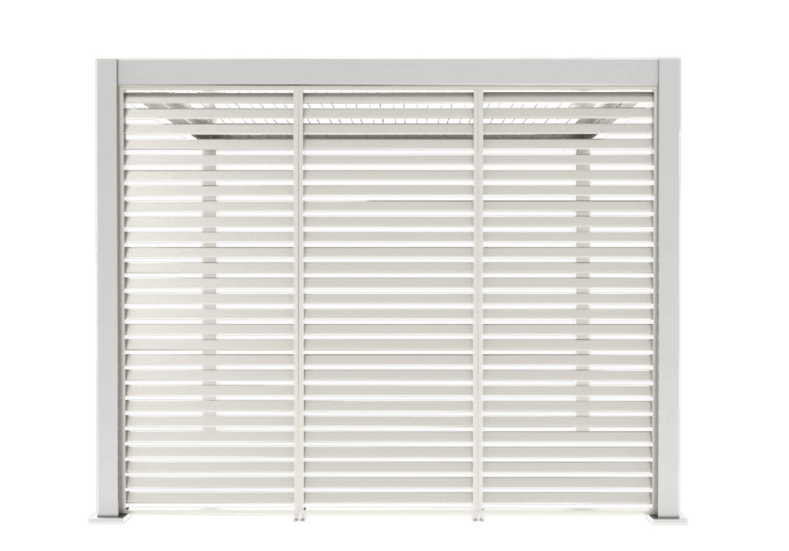 Mirador Louvre shutter paneel - 123,5x238,25cm - wit - Voor 4m kant