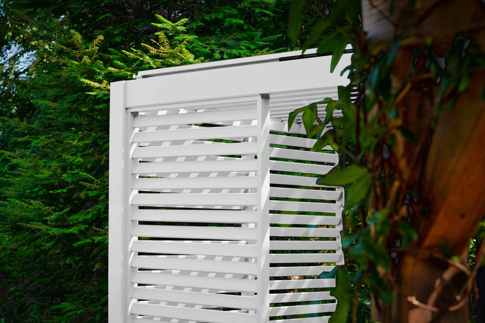 Mirador Louvre shutter paneel - 123,5x238,25cm - wit - Voor 4m kant
