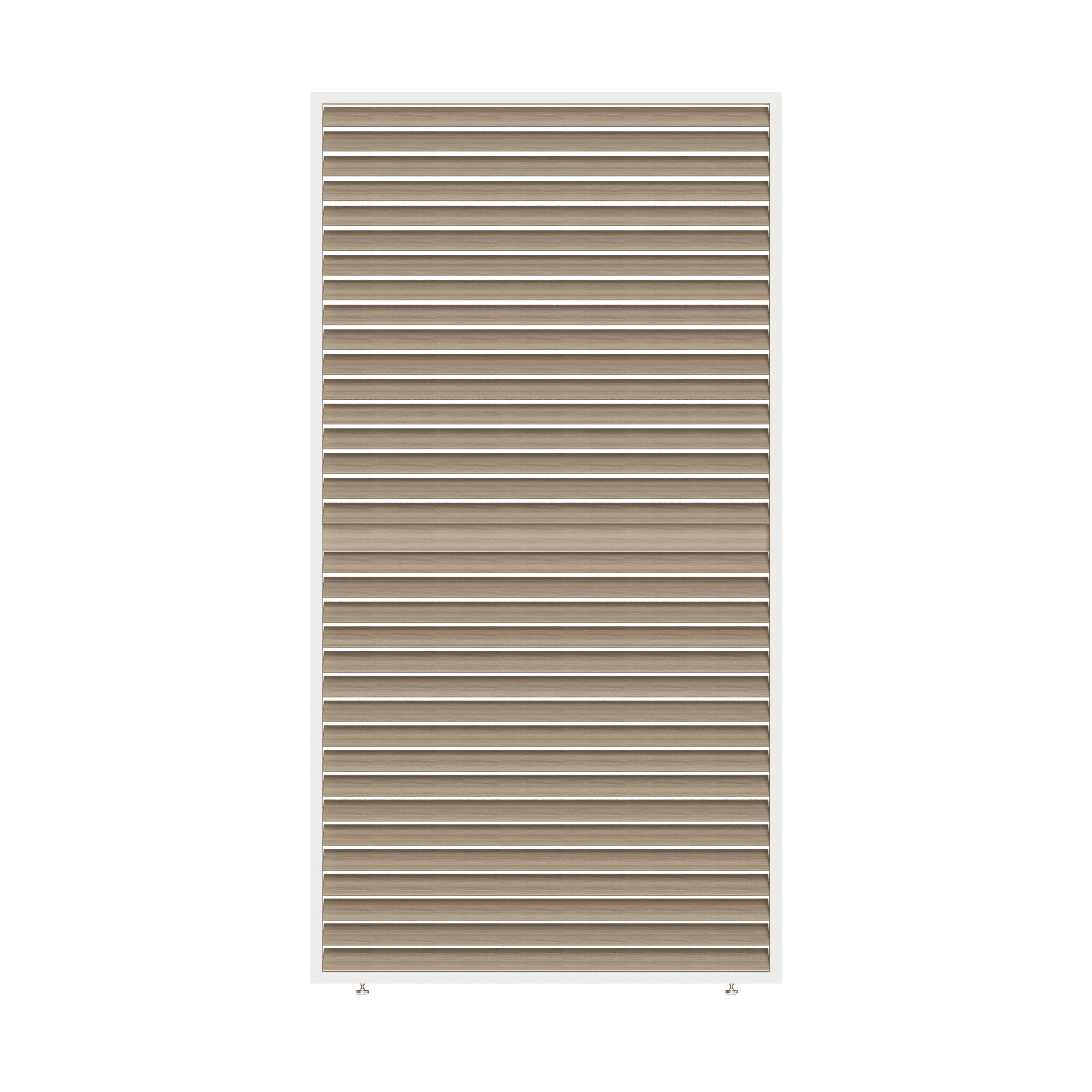 Orion shutterpaneel - Kantelbaar - Horizontaal - 93 cm - Voor 3 meter zijkant - Wit/Wood