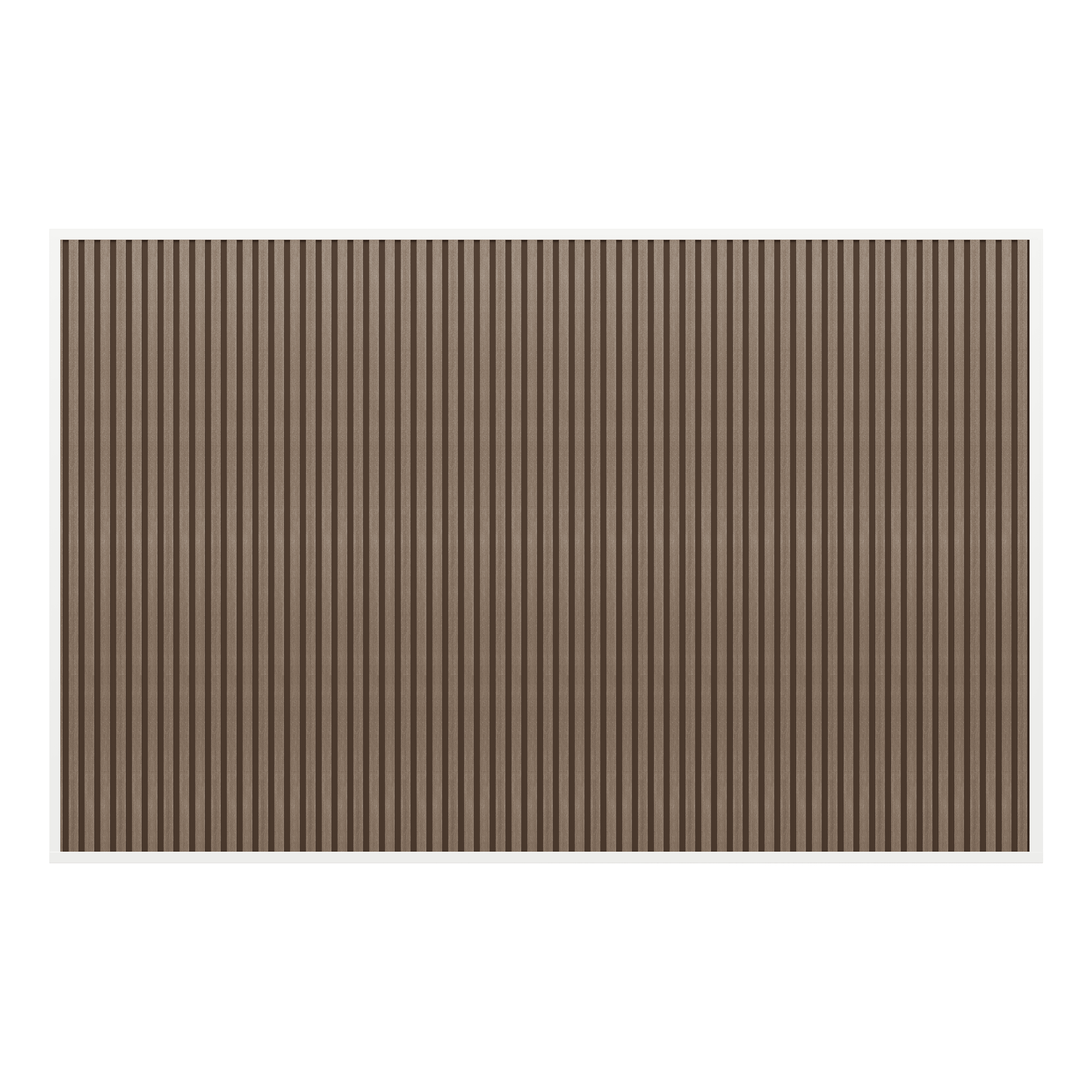 Orion composietwand - 400x236 cm - Voor 4 meter zijkant - Wit/Teak