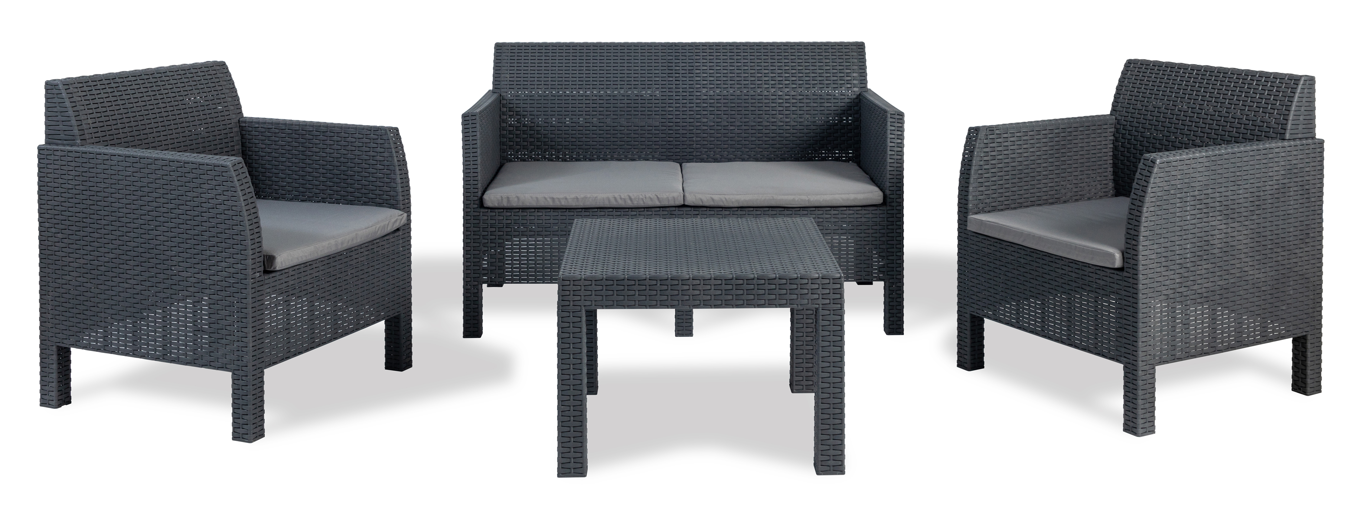 Toomax Matilde loungeset - 4 zitplaatsen - antraciet 