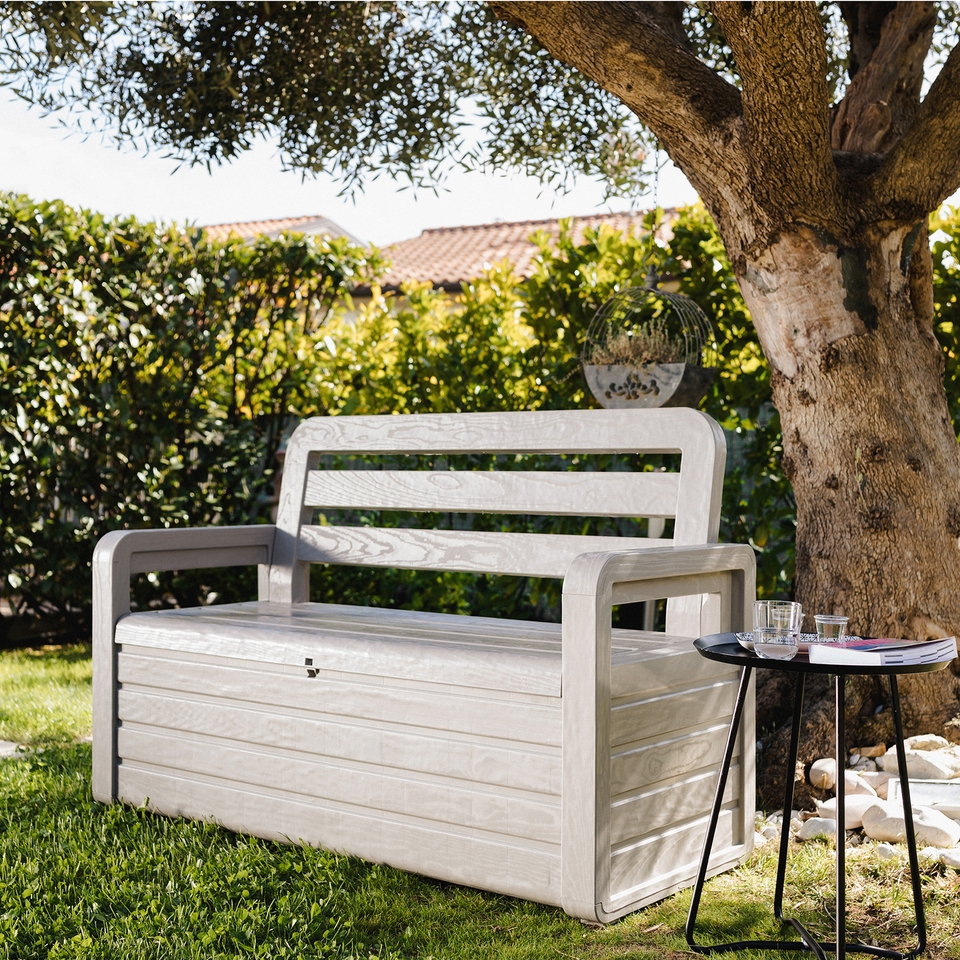 Toomax Foreverspring bench opbergbox - 263L - grijs 