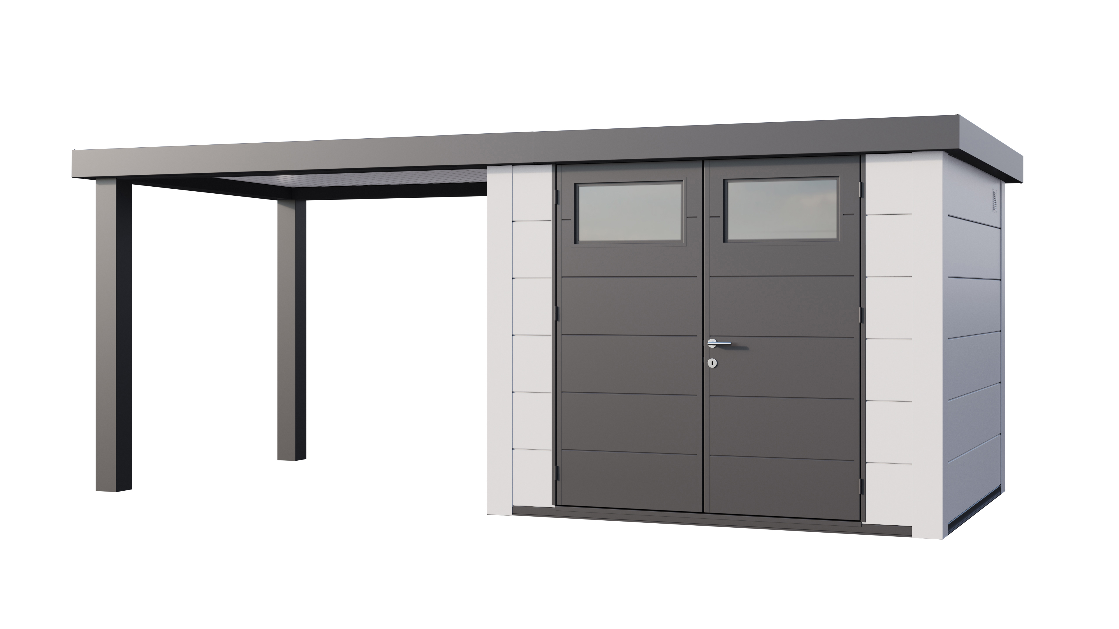 Telluria Classico 2724 tuinhuis inclusief open lounge - 552 x 238 cm - wit