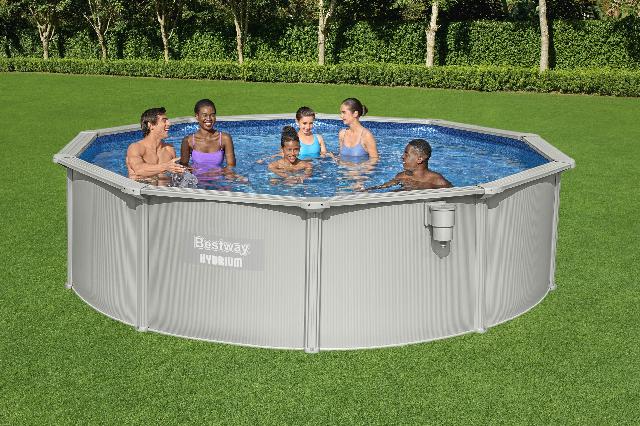 Bestway Hydrium metalen zwembad Ø 460 x 120 cm - met zandfilterpomp en accessoires