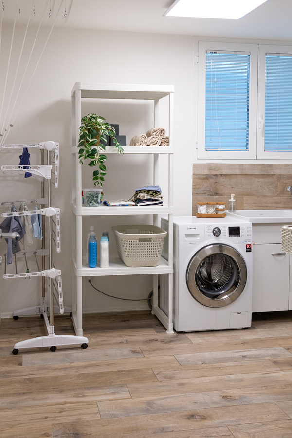 Toomax Wash & Store - Wasrek en opbergkast - Wit - met 4 planken