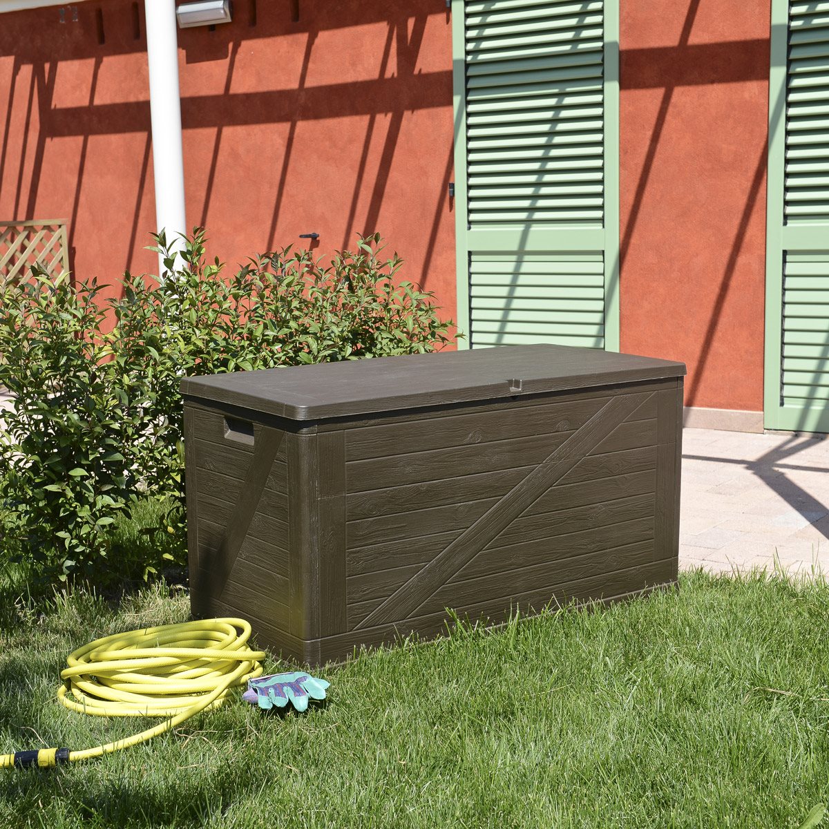 Toomax Wood opbergbox - 420L - Bruin Toomax Wood opbergbox - 420L - Bruin