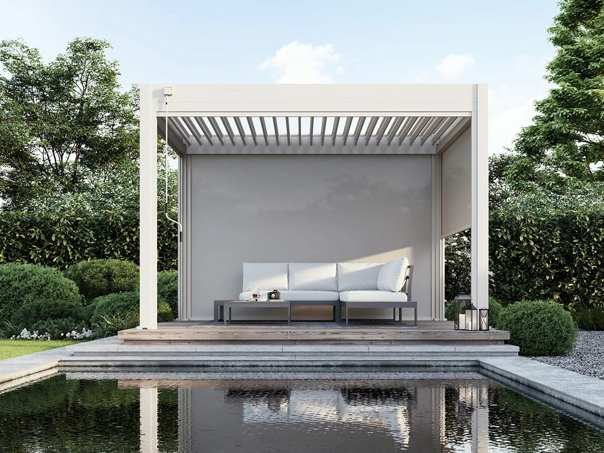 Orion windscherm - 360 cm - Kiezelgrijs