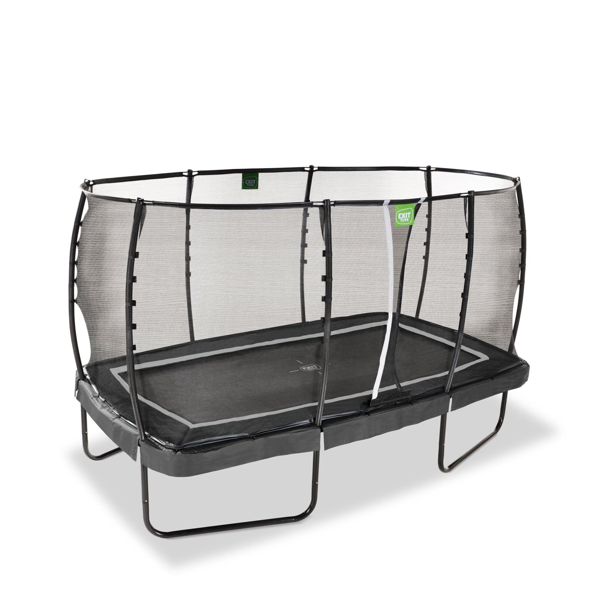 EXIT Allure Premium trampoline 244 x 427 cm met Deluxe veiligheidsnet - Zwart