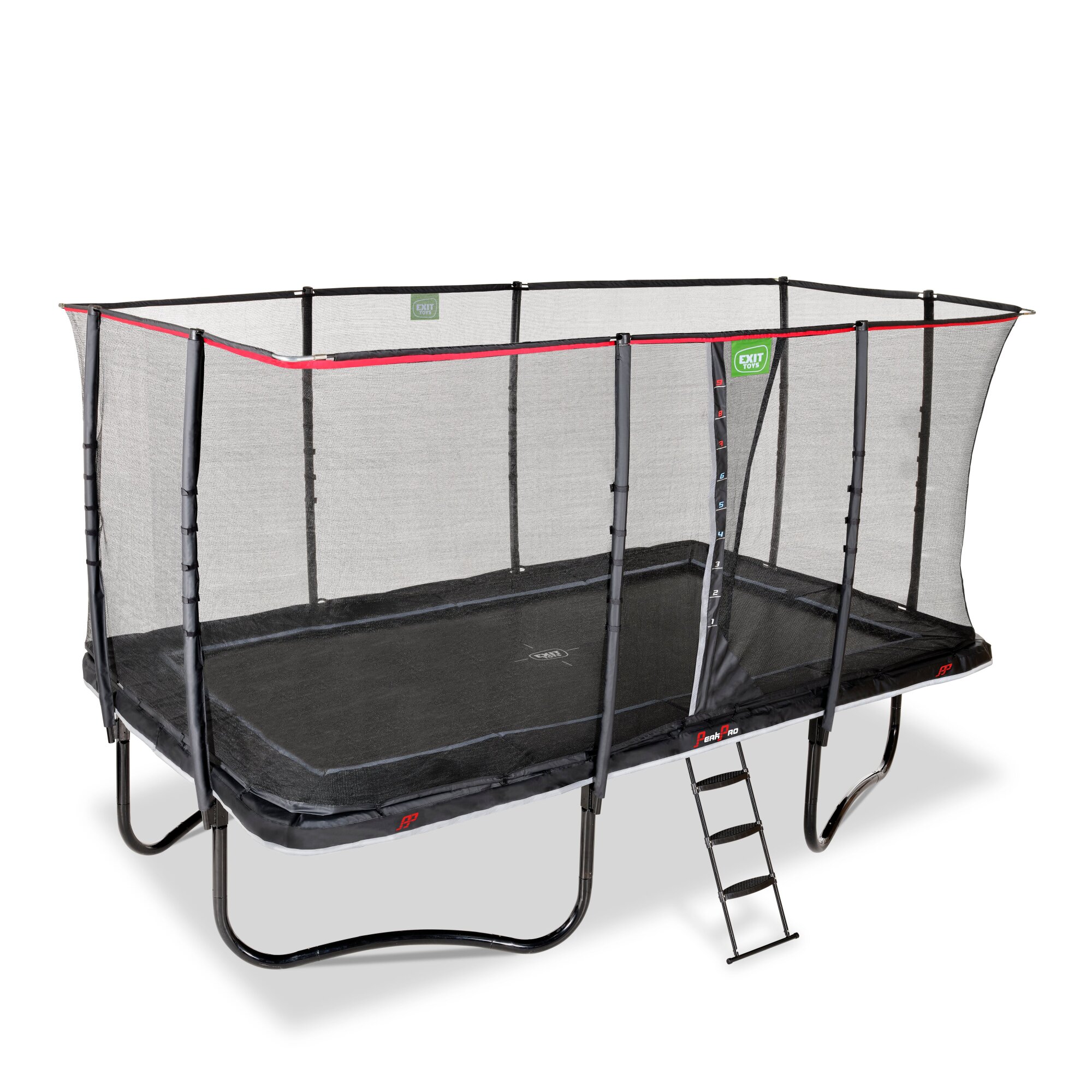 EXIT PeakPro trampoline 275 x 458 cm – zwart