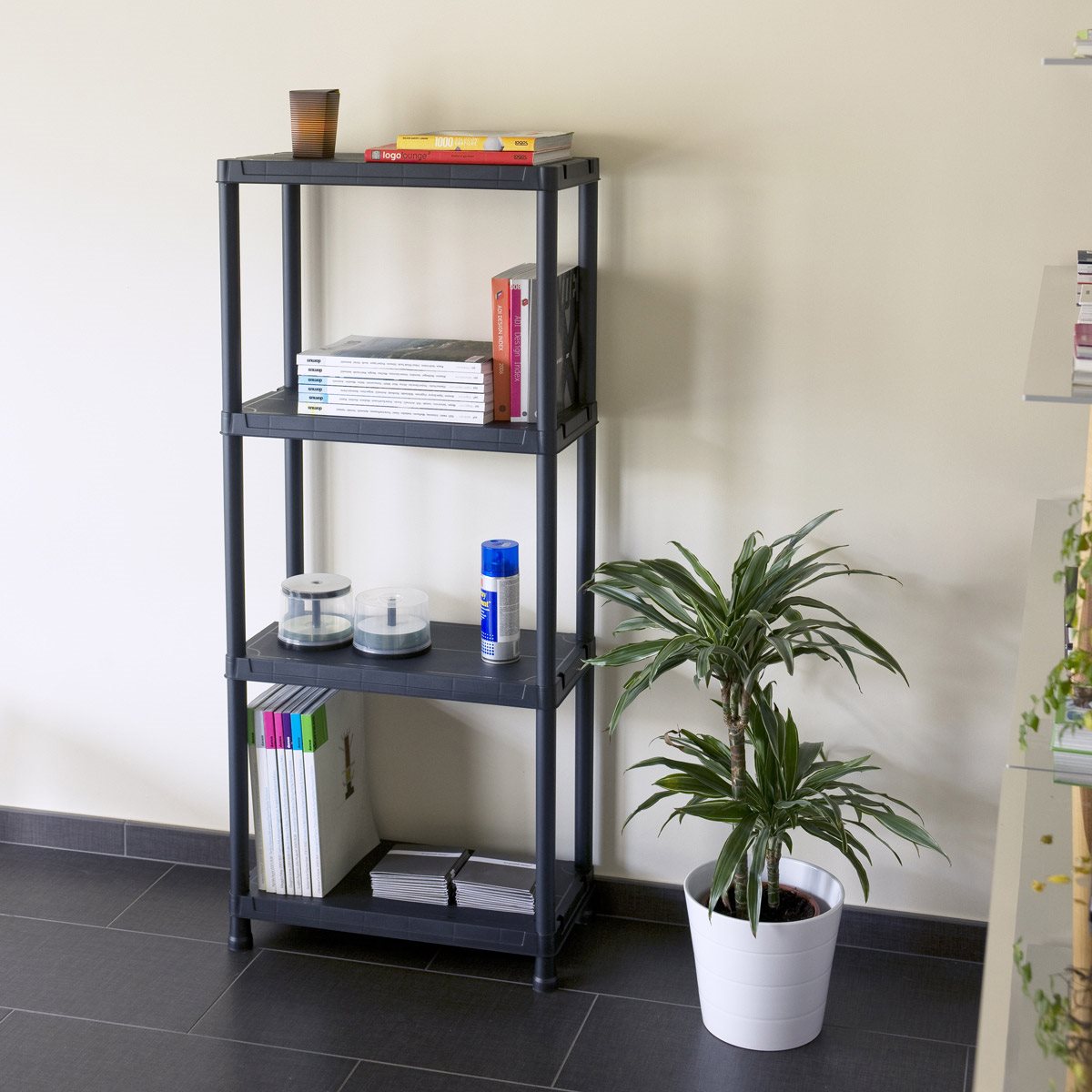 Toomax universal pro opbergrek - 4 planken - 60x30x138 cm - 2 stuks