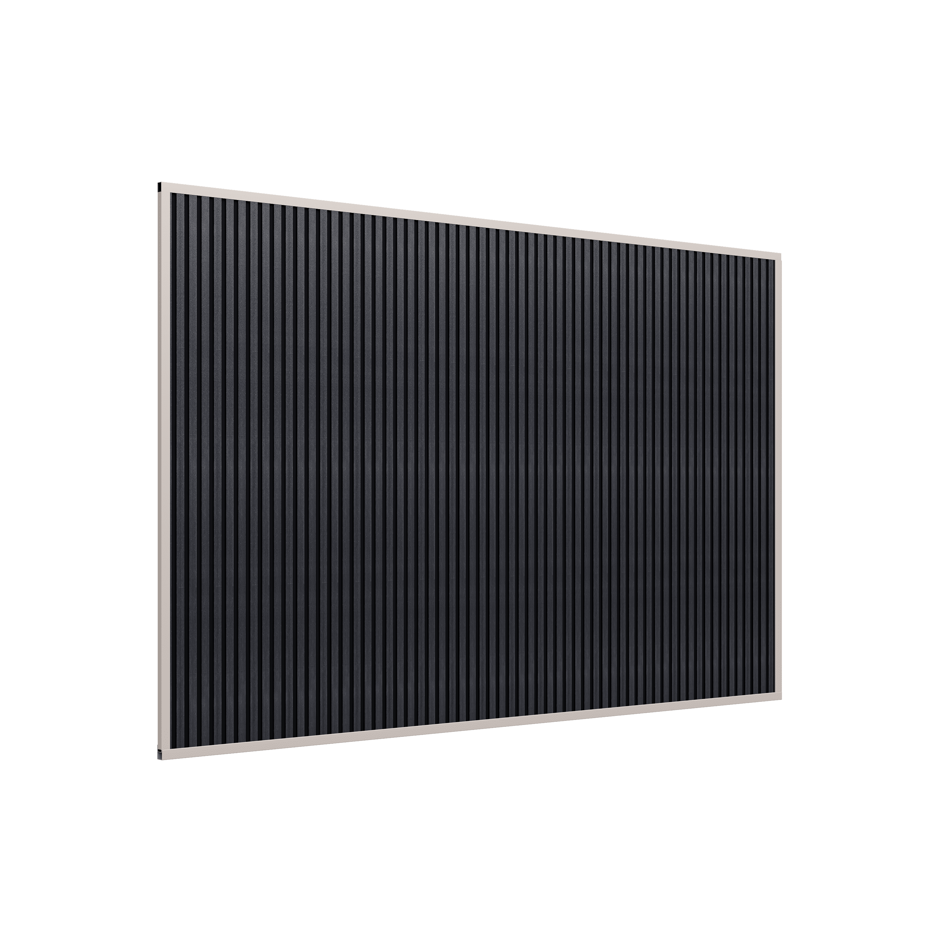 Orion composietwand - 400x236 cm - Voor 4m kant - Kiezelgrijs/antraciet