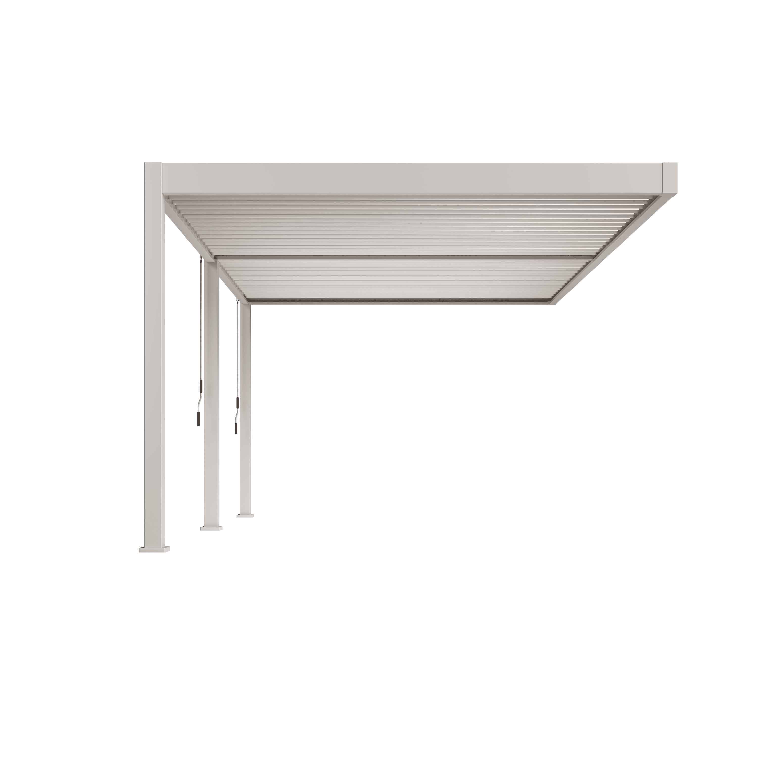 Orion Deluxe overkapping - Muurbevestiging - 360x530 cm - Kiezelgrijs