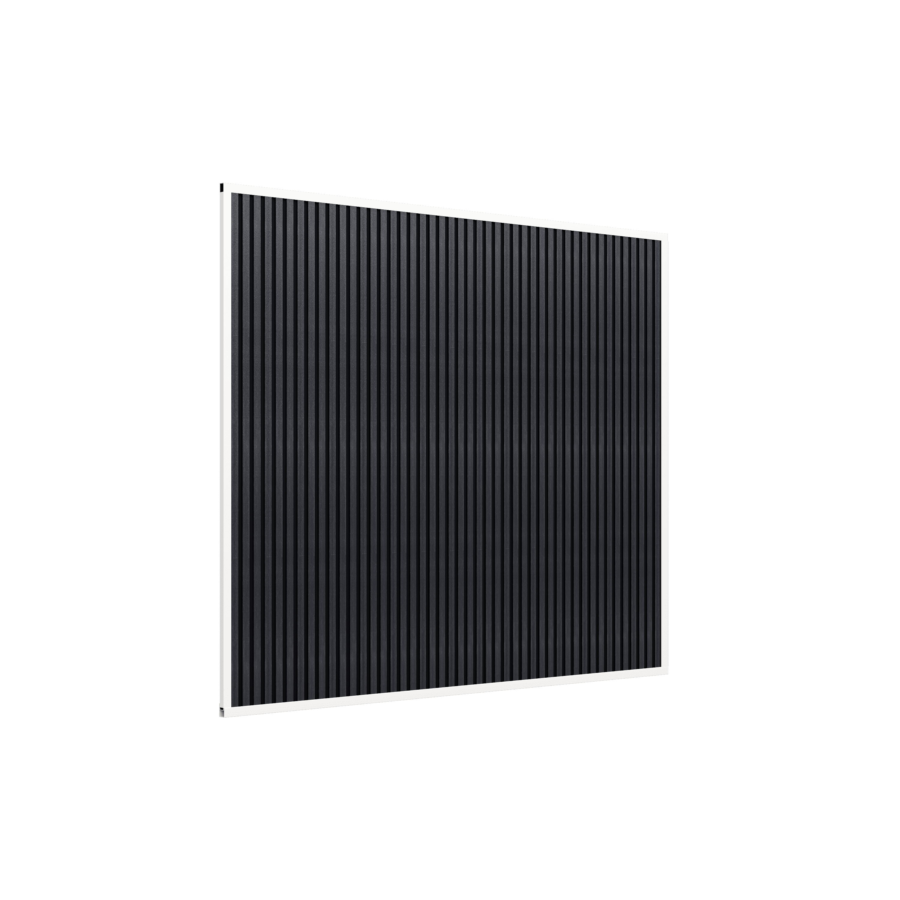 Orion composietwand - 300x236 cm - Voor 3 m kant - Wit/antraciet