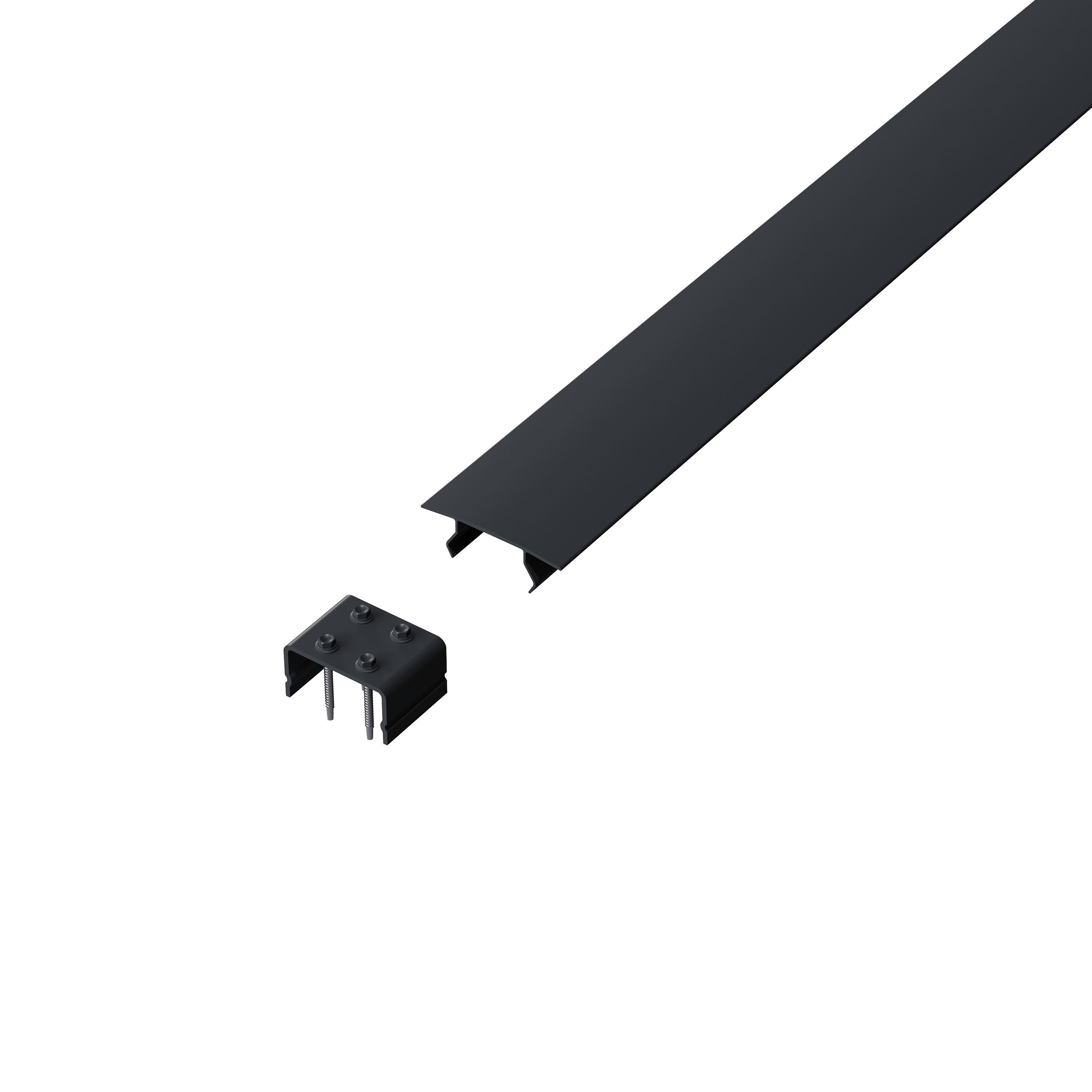 Orion verbindingsset - 300 cm -  Voor 3 meter zijkant - Kiezelgrijs