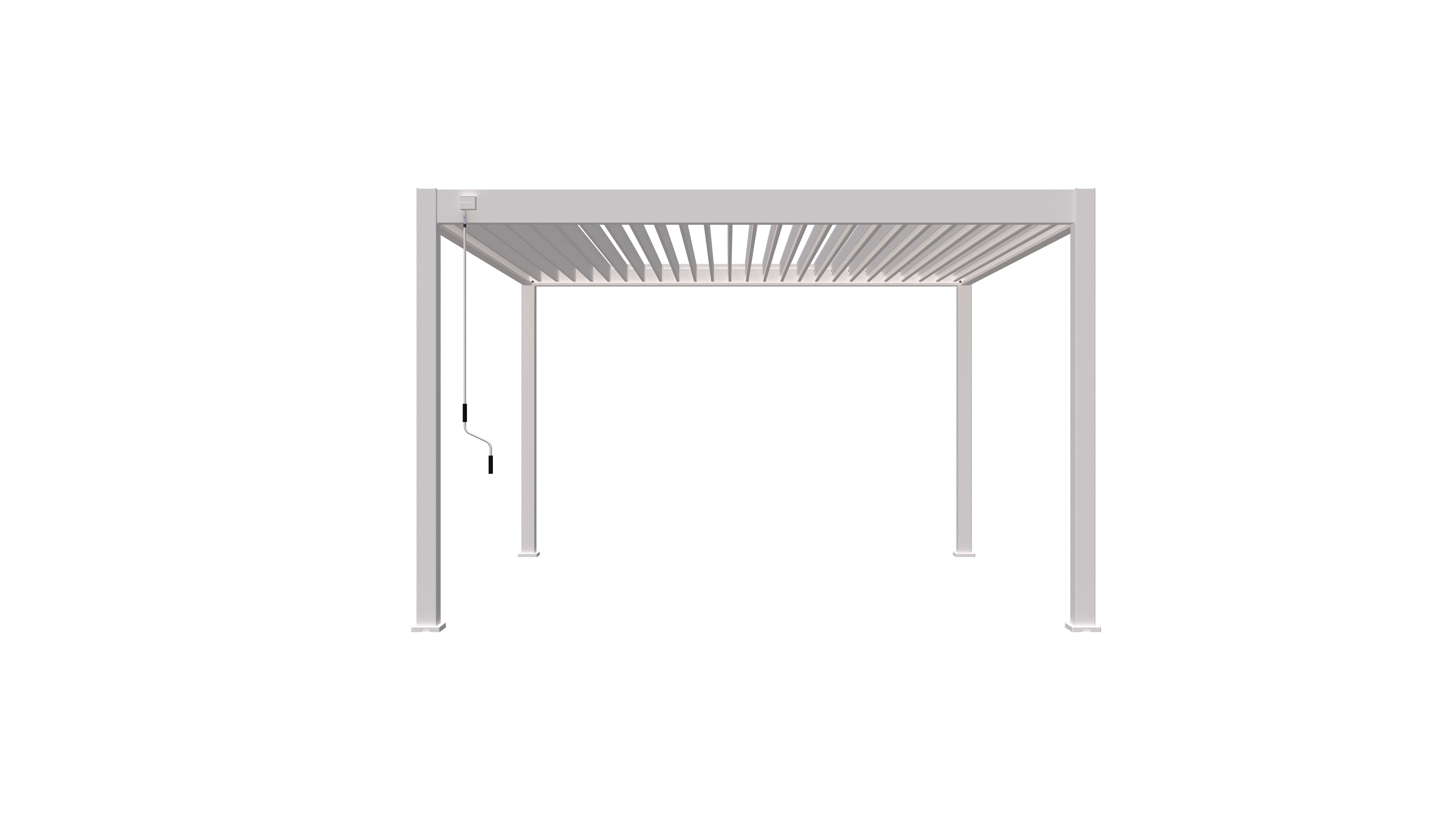 Horizon overkapping - 400x400cm - Wit