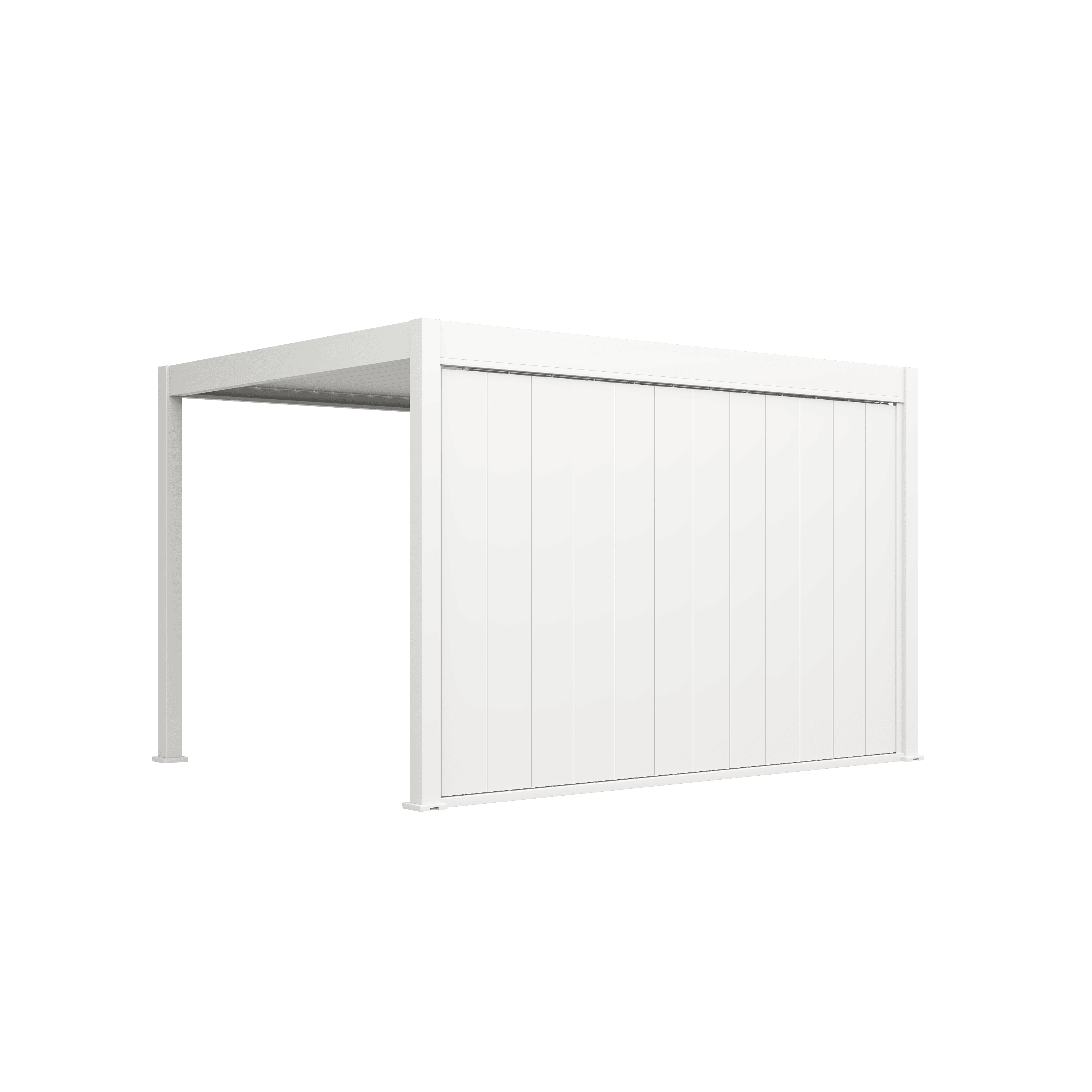 Orion shutterwand - Kantelbaar - Verticaal -  Voor 3,6 meter zijkant - Wit