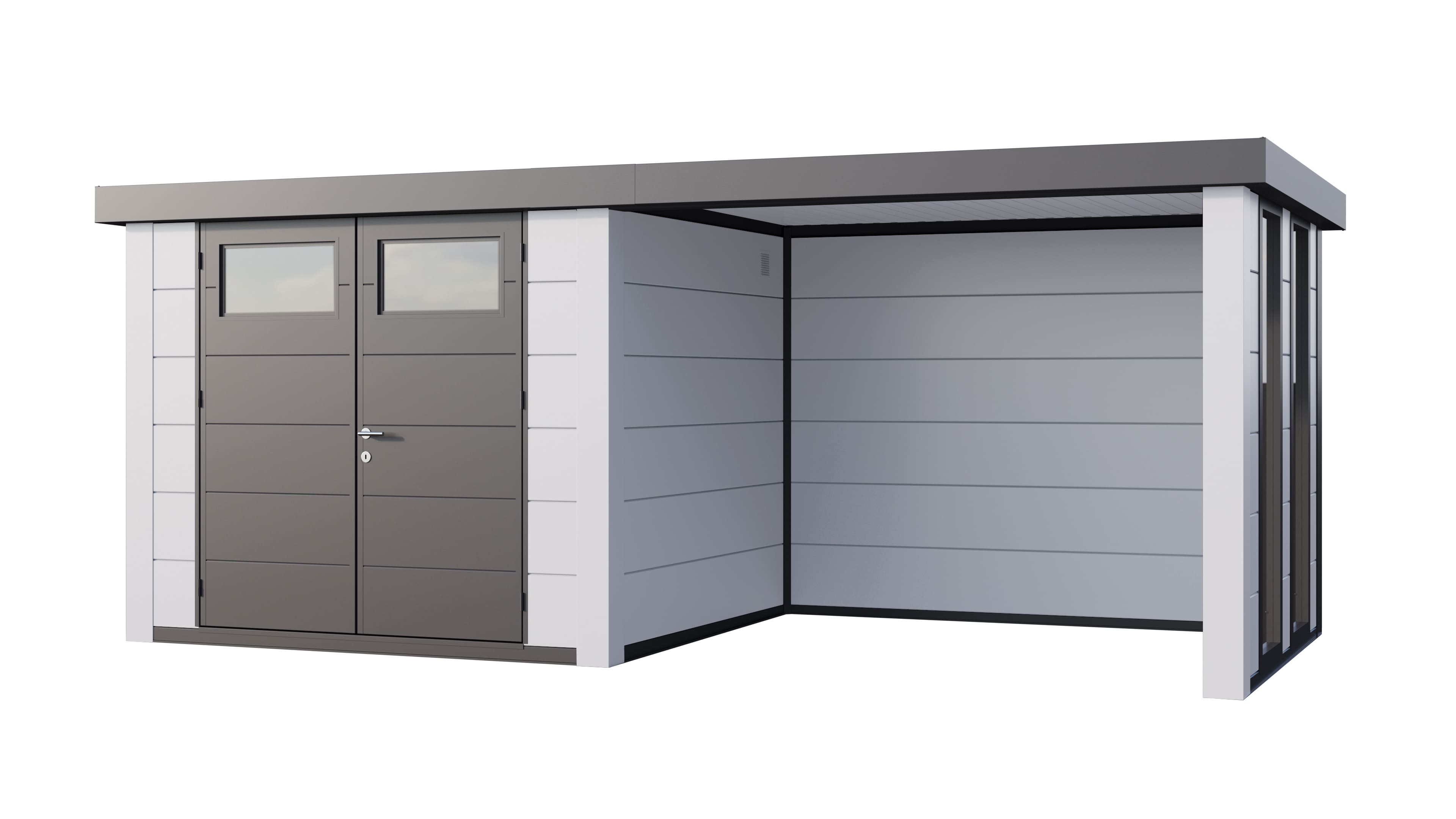 Telluria Classico 2724 tuinhuis inclusief dichte lounge - 552 x 238 cm - wit