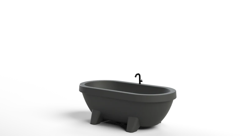 Gardentub kraan - Zwart