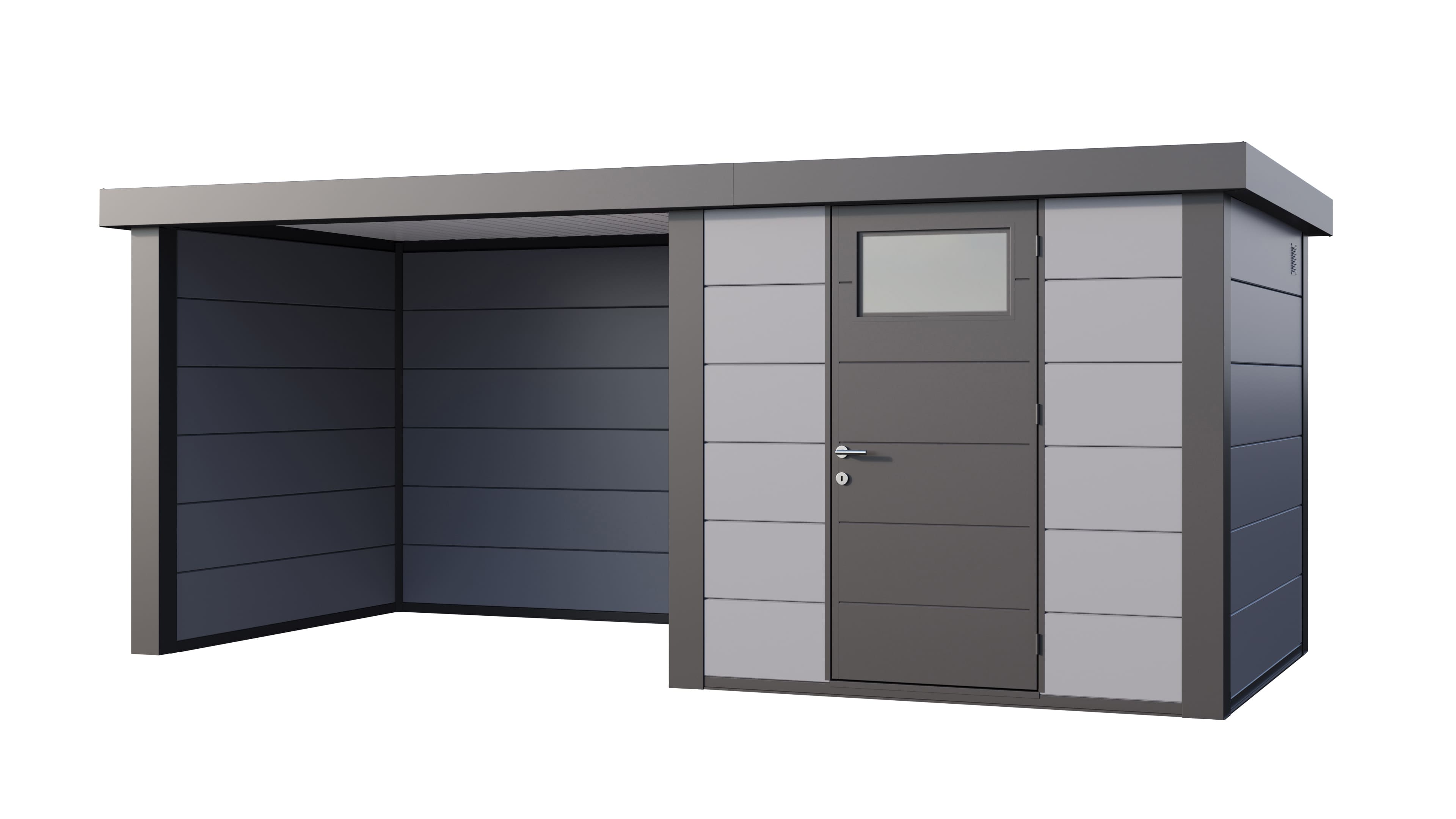 Telluria Classico 2424 tuinhuis inclusief dichte lounge - 522 x 238 cm - lichtgrijs/antraciet