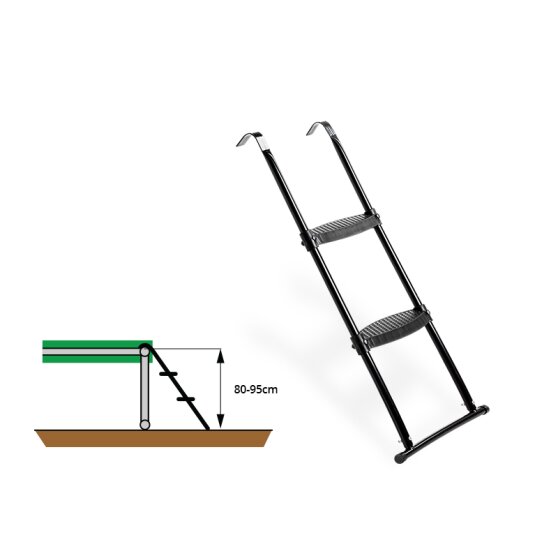 EXIT trampoline ladder voor framehoogte van 80-95 cm